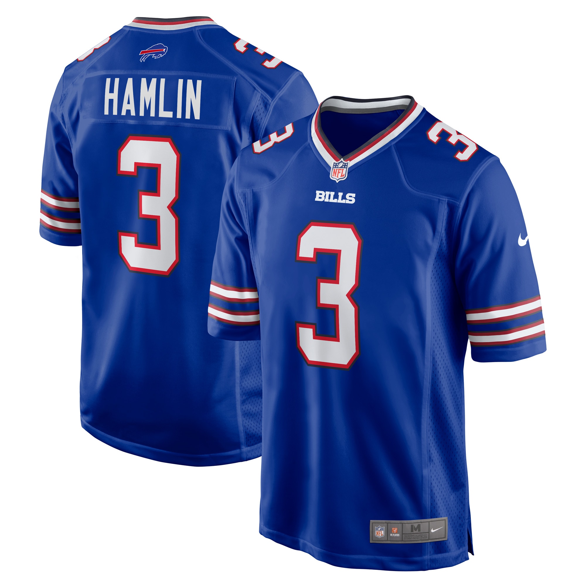 Men's Buffalo Bills Damar Hamlin Royal Game Jersey JS2870 Saliibo