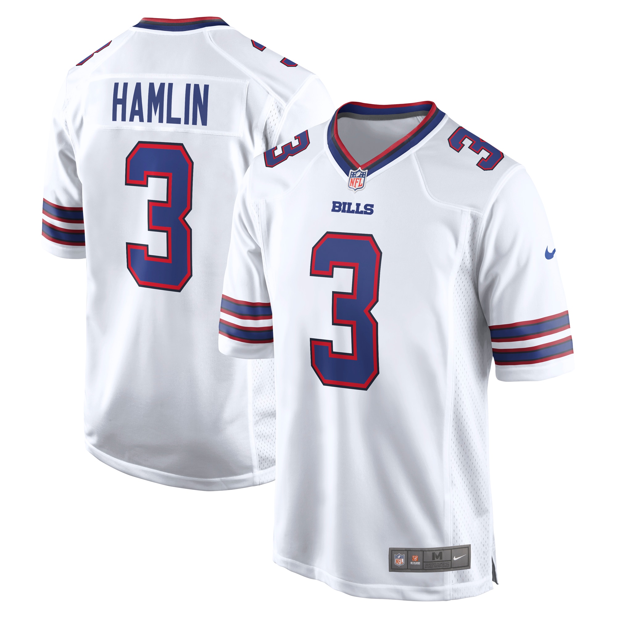 Men's Buffalo Bills Damar Hamlin White Game Jersey JS1566 Saliibo