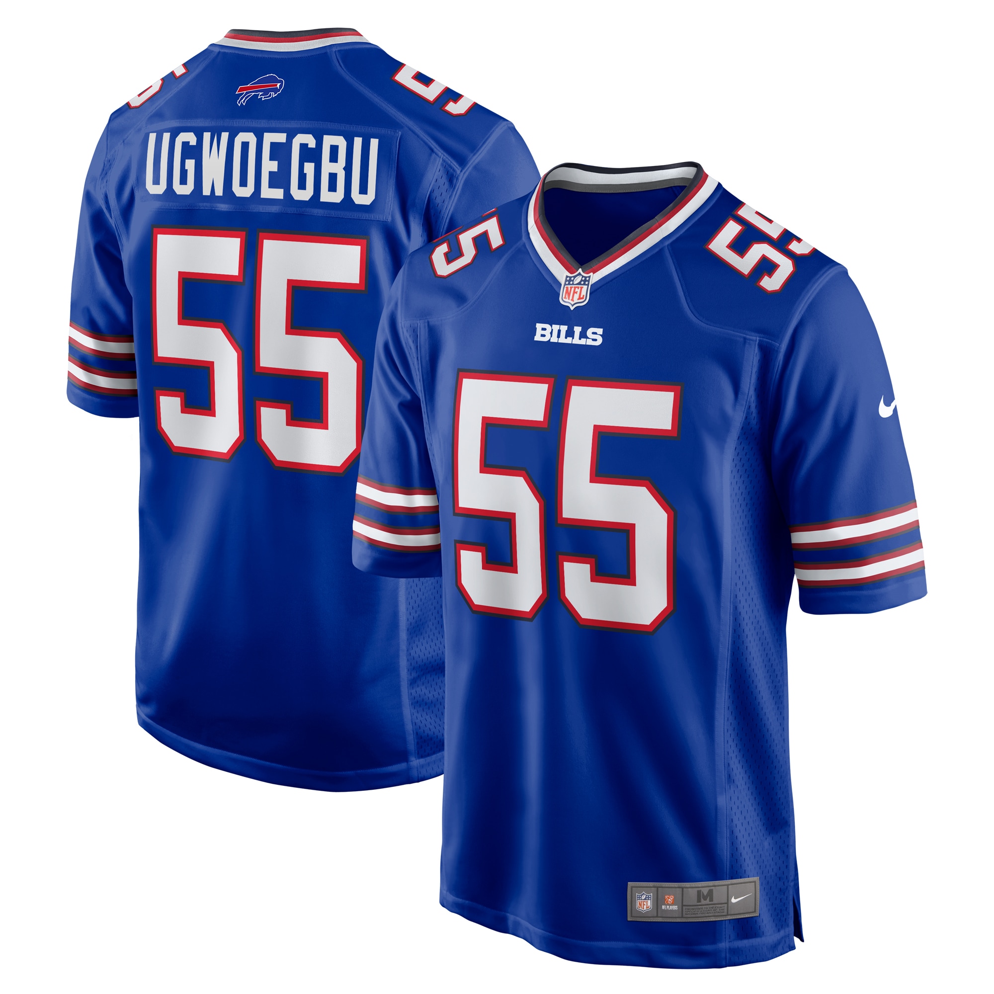 Men's Buffalo Bills David Ugwoegbu Royal Game Jersey JS5526 Saliibo