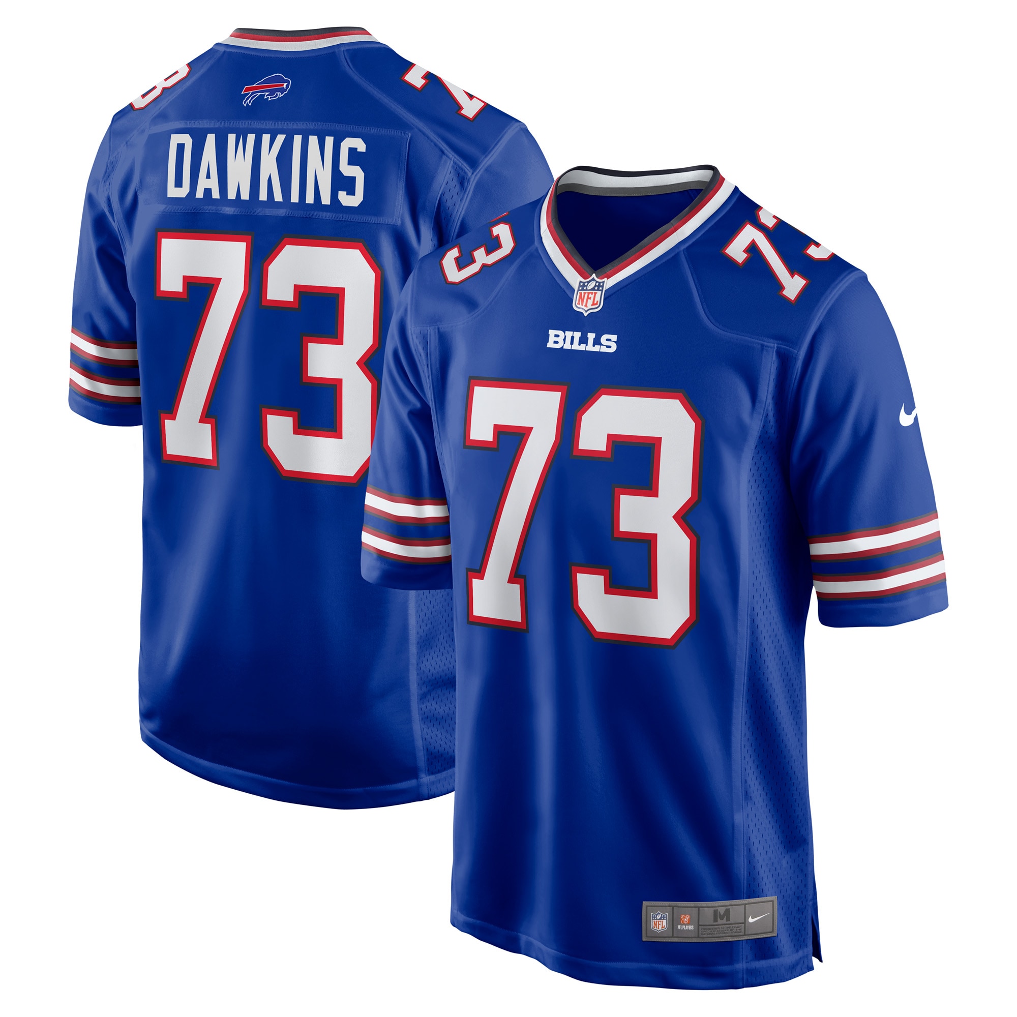 Men's Buffalo Bills Dion Dawkins Royal Game Player Jersey JS3239 Saliibo