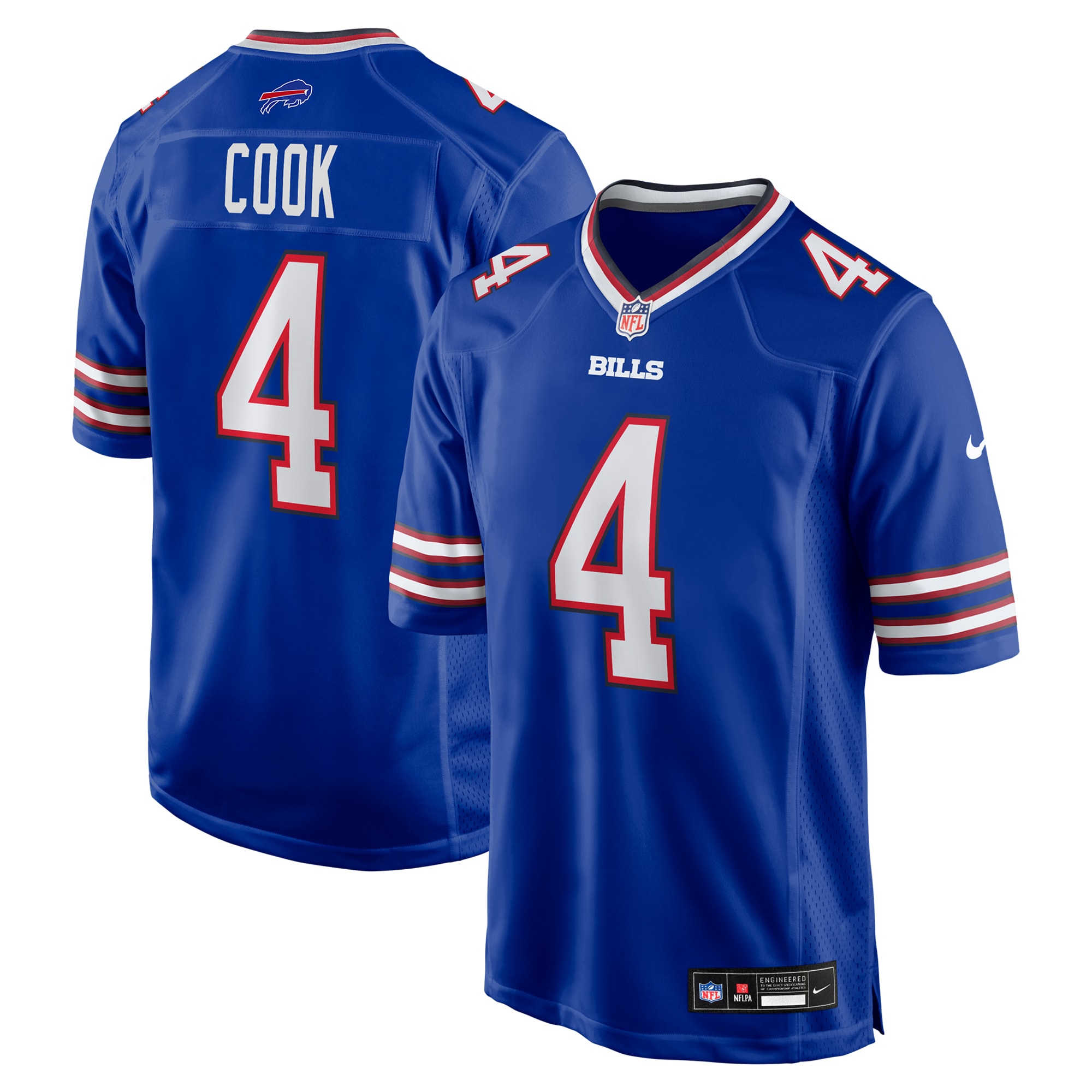 Men's Buffalo Bills James Cook Royal Game Player Jersey JS2685 Saliibo