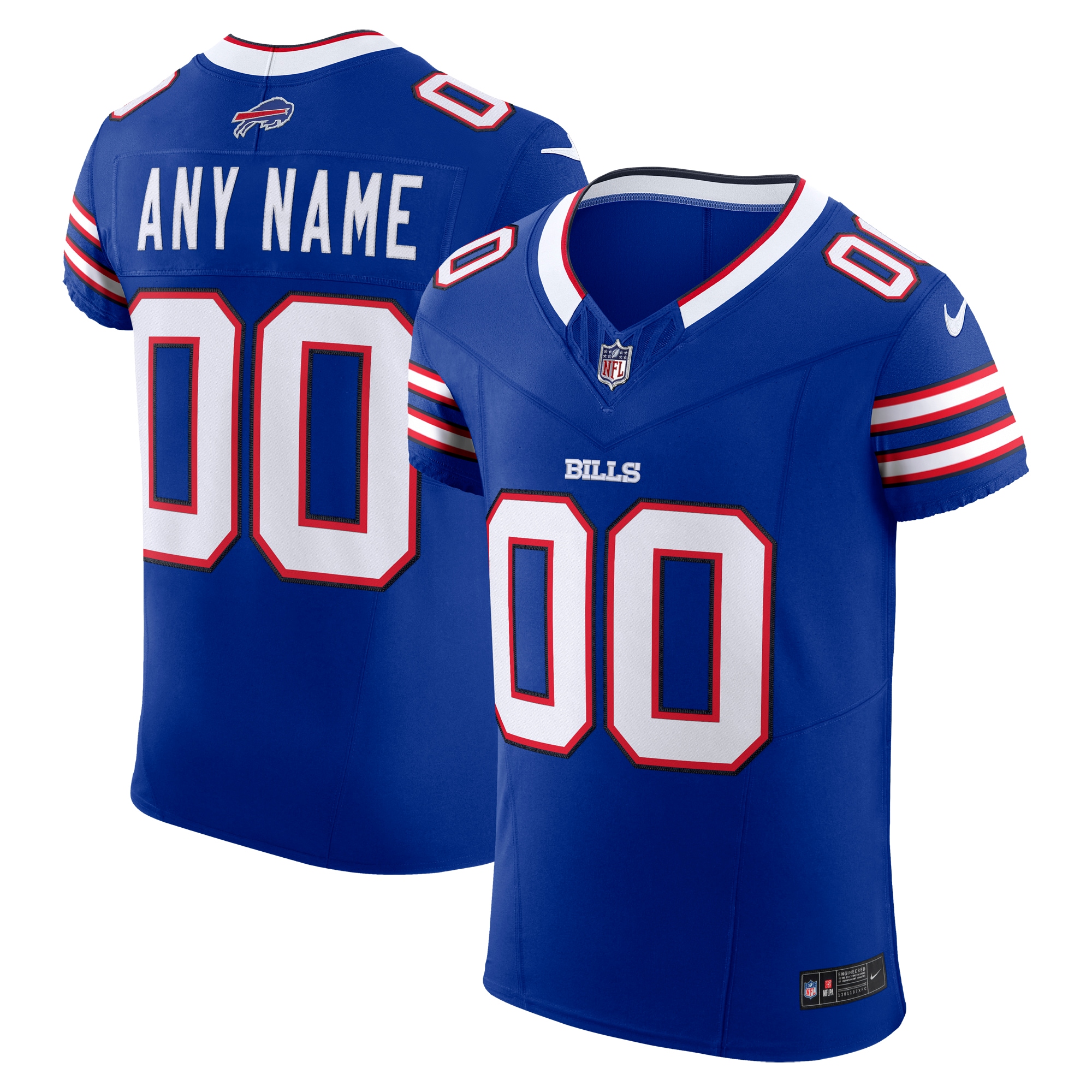 Men's Buffalo Bills Royal Vapor F.U.S.E. Elite Custom Jersey JS6651 Saliibo