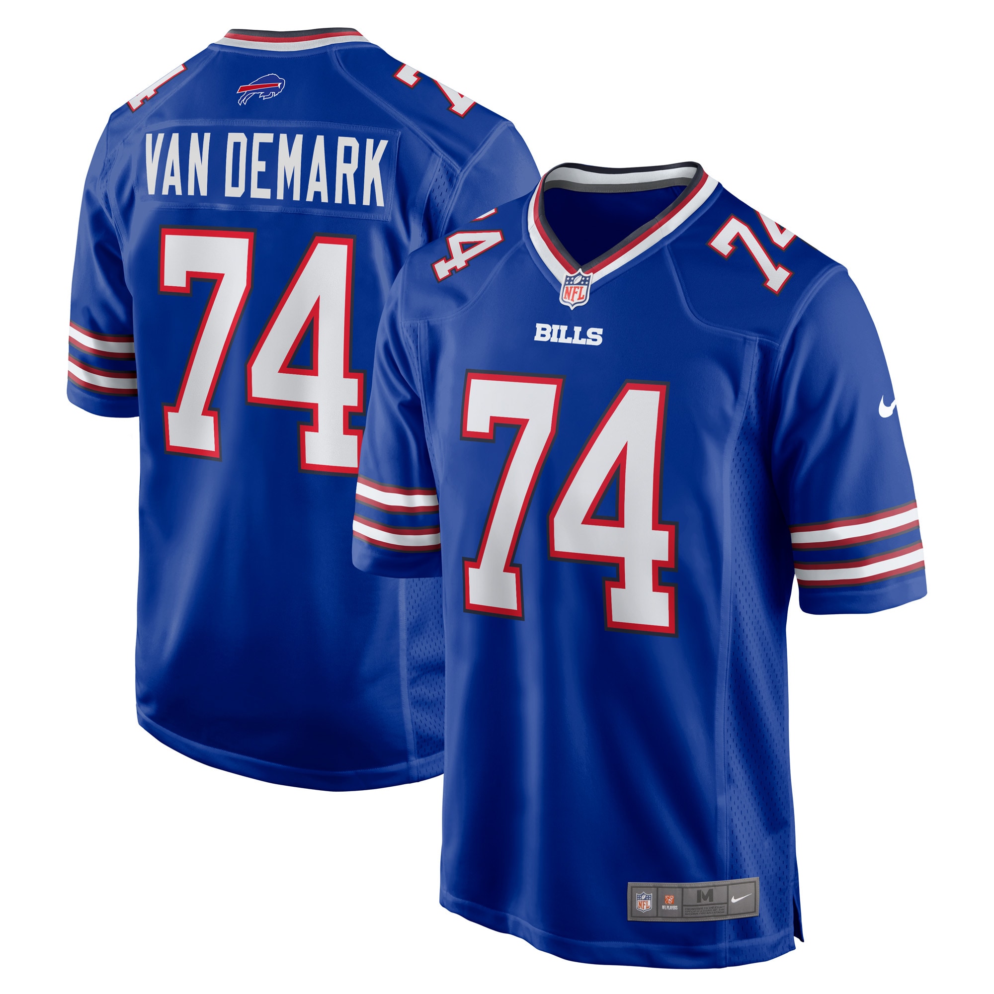 Men's Buffalo Bills Ryan Van Demark Royal Game Player Jersey JS9017 Saliibo