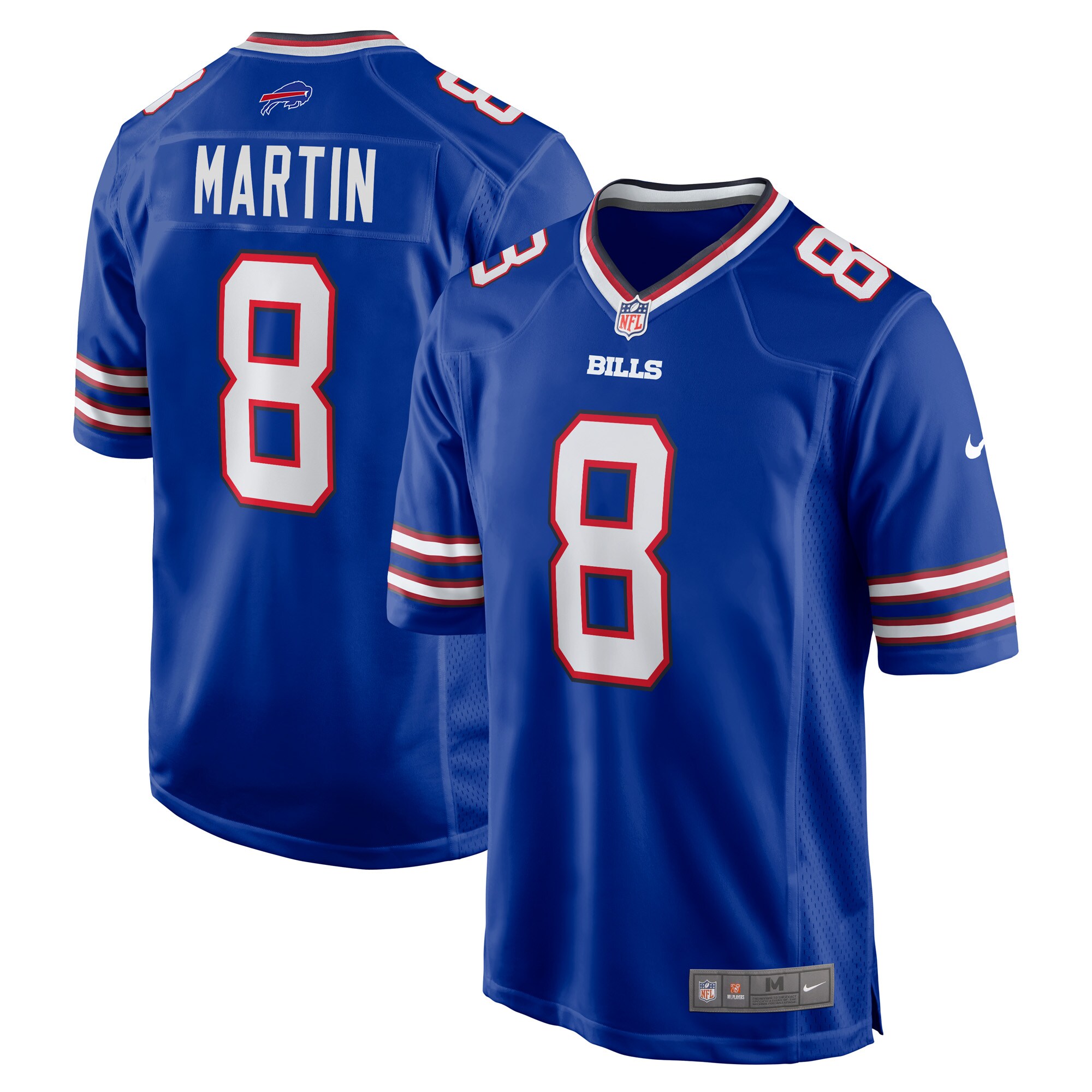 Men's Buffalo Bills Sam Martin Royal Game Player Jersey JS6180 Saliibo