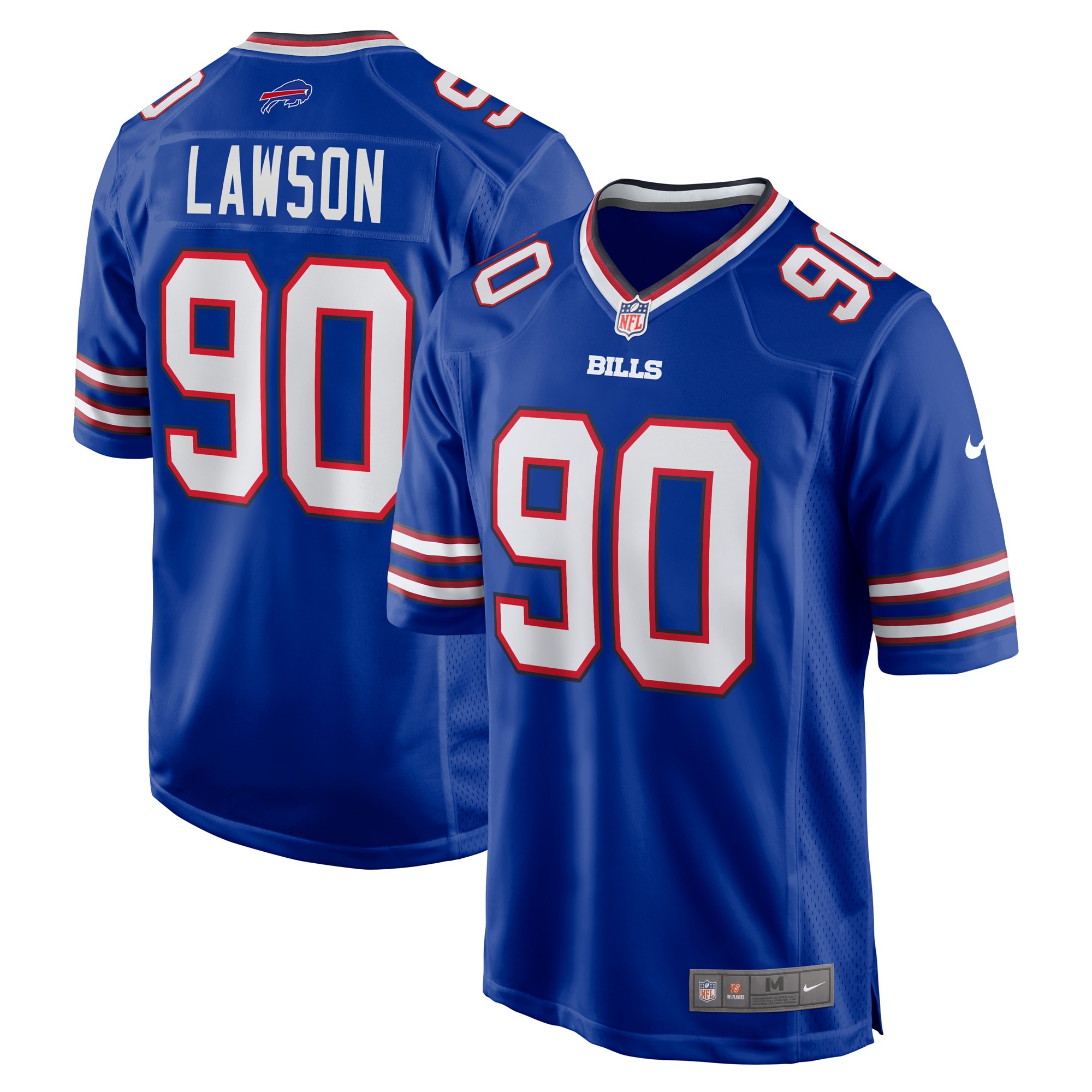 Men's Buffalo Bills Shaq Lawson Royal Player Game Jersey JS4362 Saliibo