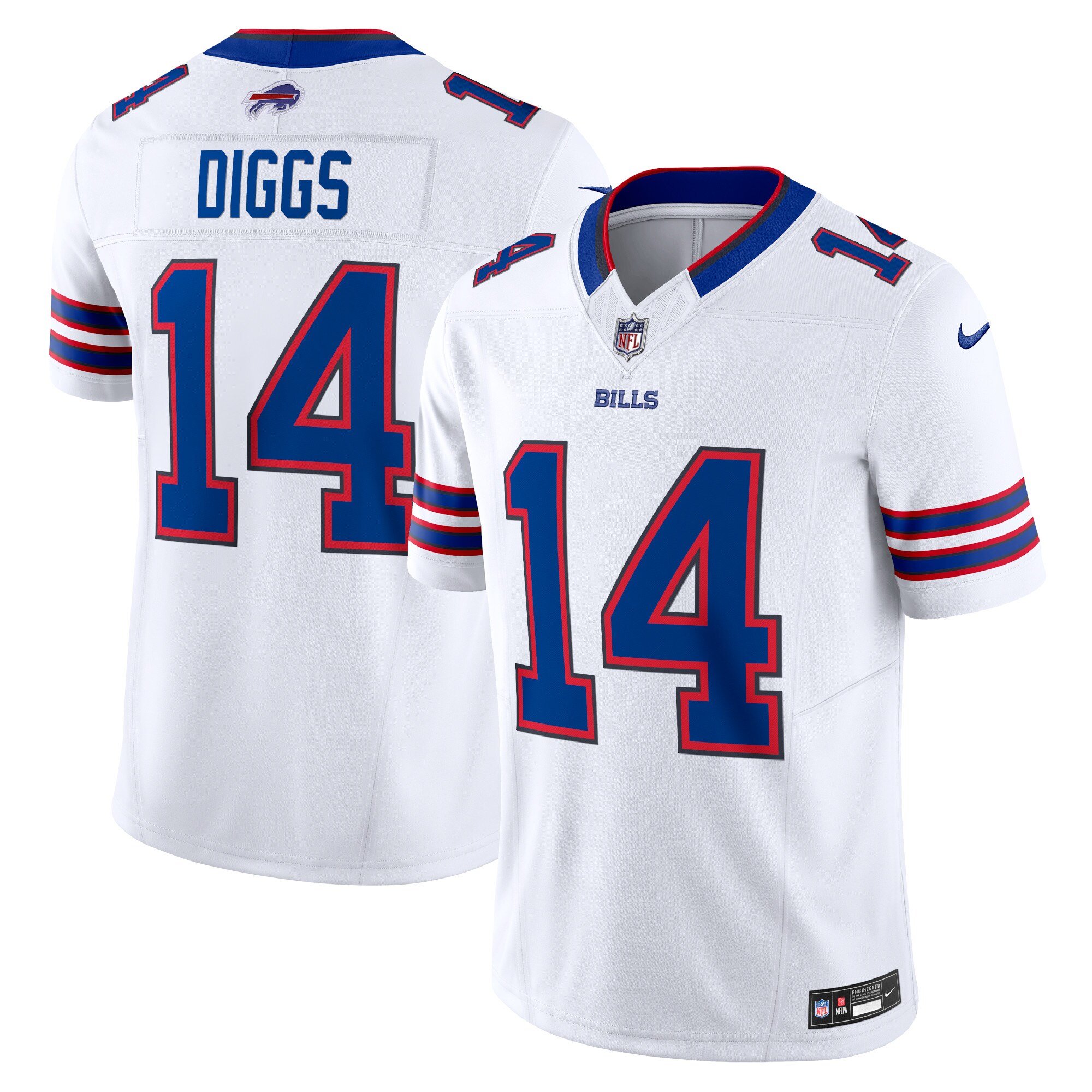 Men's Buffalo Bills Stefon Diggs White Vapor F.U.S.E. Limited Jersey JS6873 Saliibo