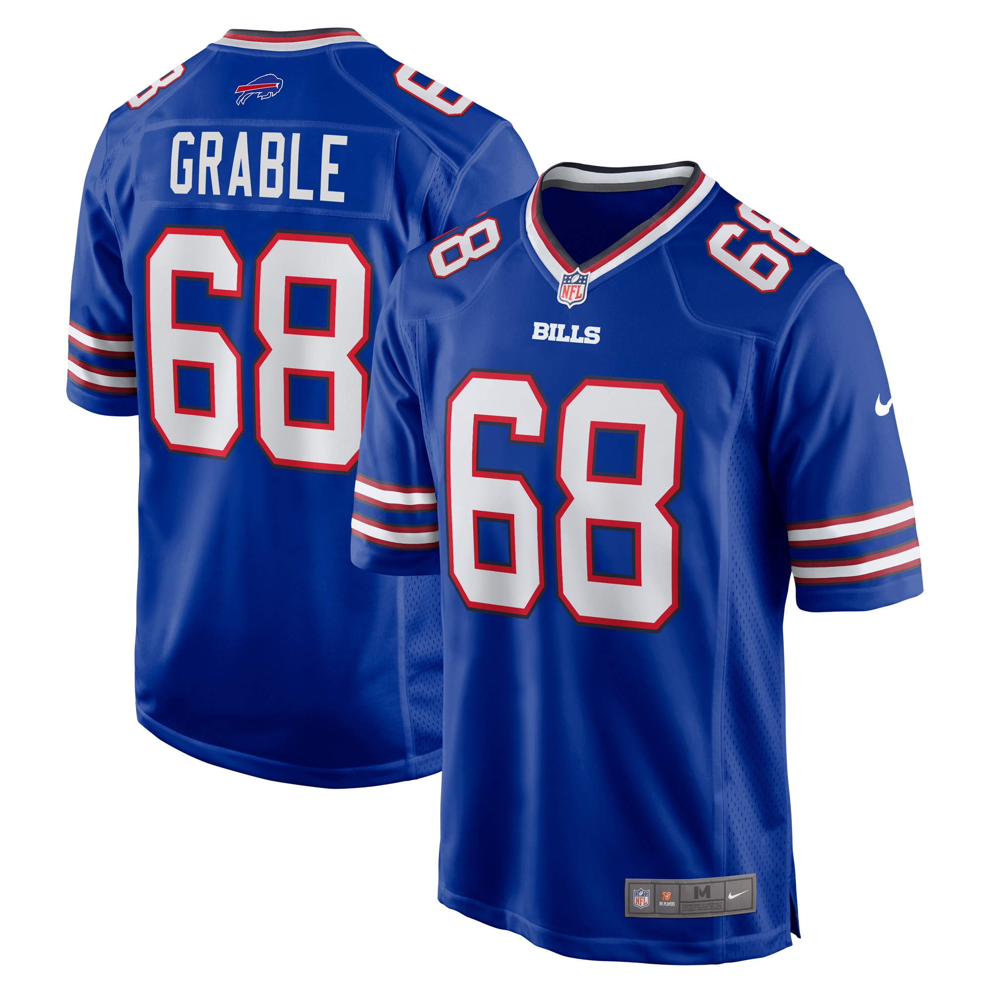 Men's Buffalo Bills Tylan Grable Royal Game Jersey JS3289 Saliibo
