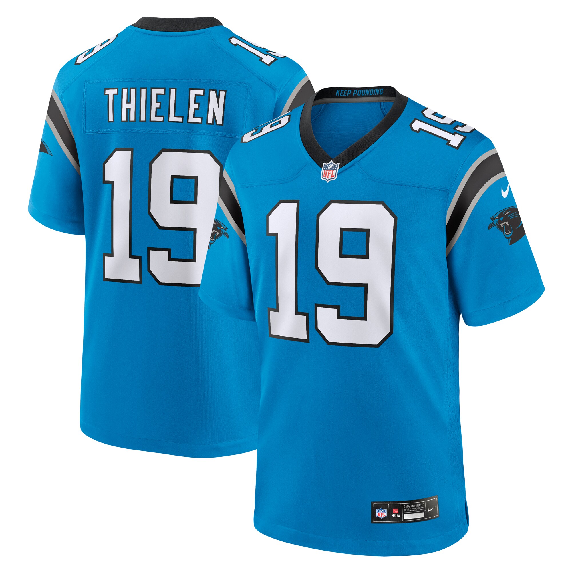 Men's Carolina Panthers Adam Thielen Blue Alternate Game Jersey JS3838 Saliibo