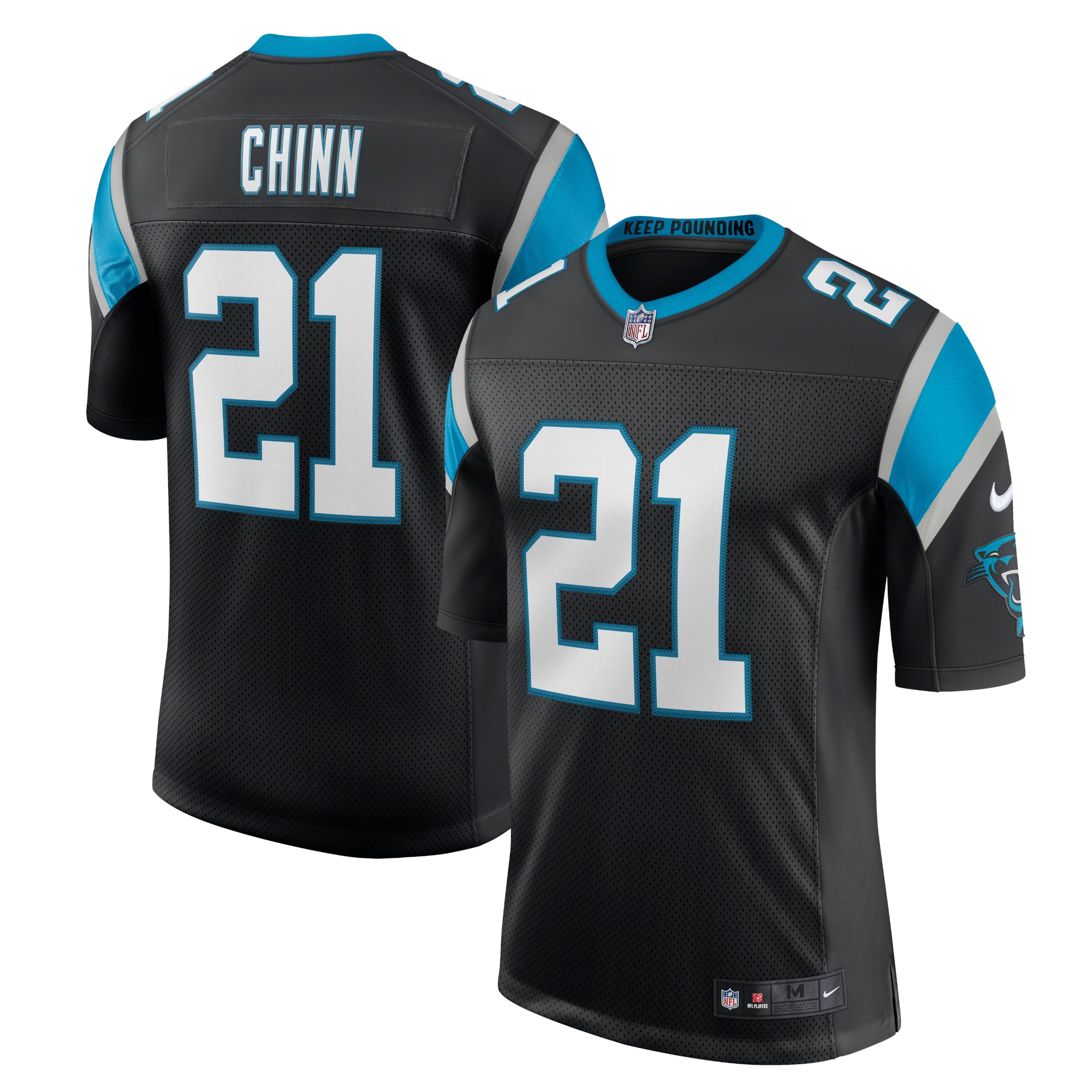 Men's Carolina Panthers Jeremy Chinn Black Vapor Limited Jersey JS7829 Saliibo