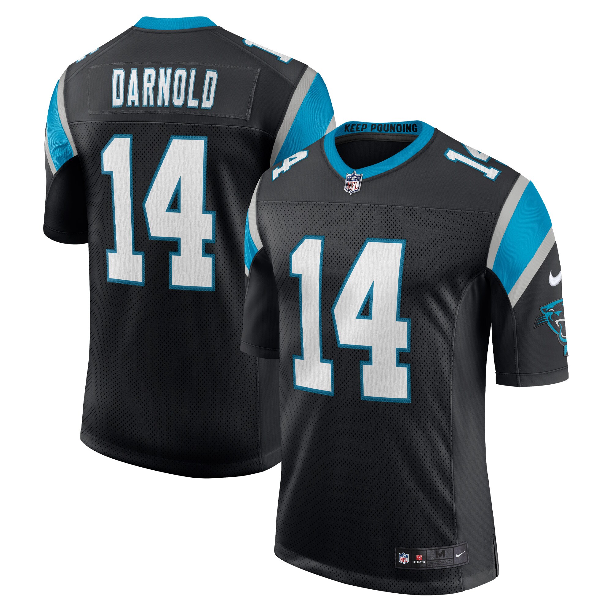 Men's Carolina Panthers Sam Darnold Black Vapor Limited Jersey JS9710 Saliibo