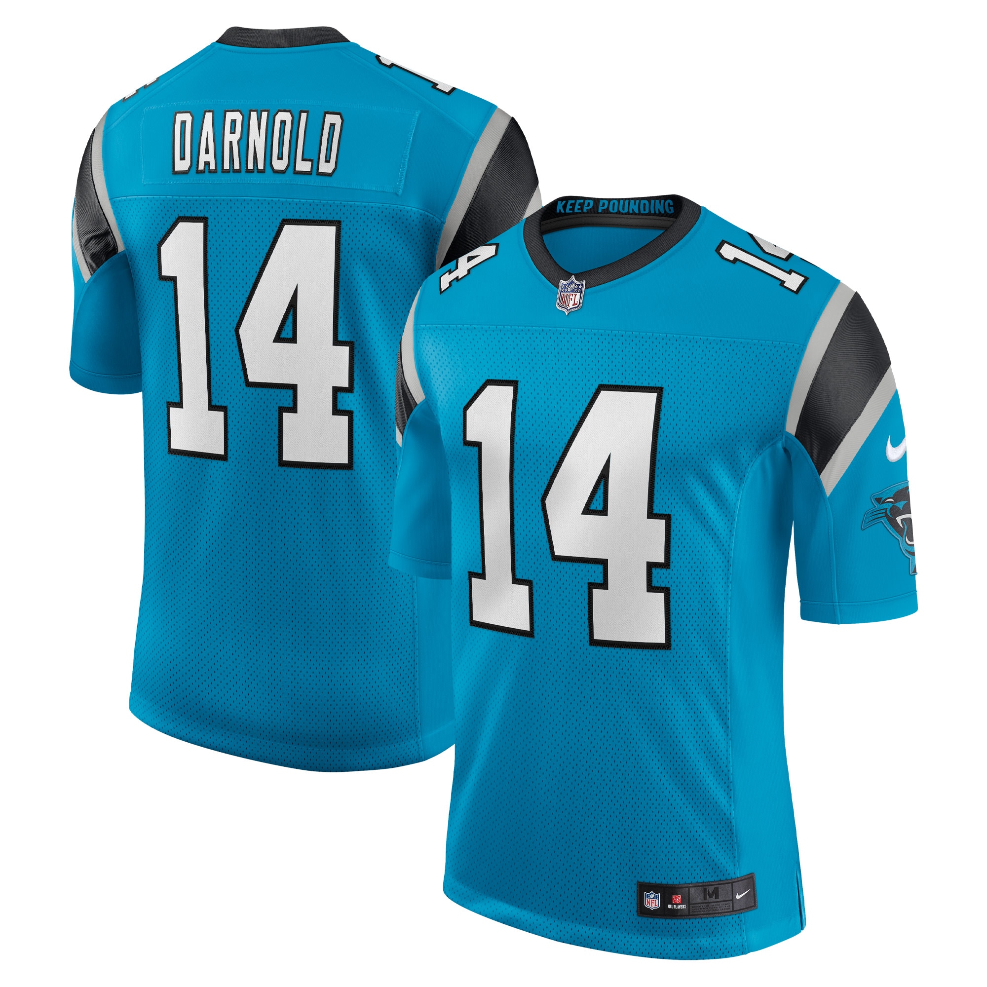Men's Carolina Panthers Sam Darnold Blue Vapor Limited Jersey JS2723 Saliibo