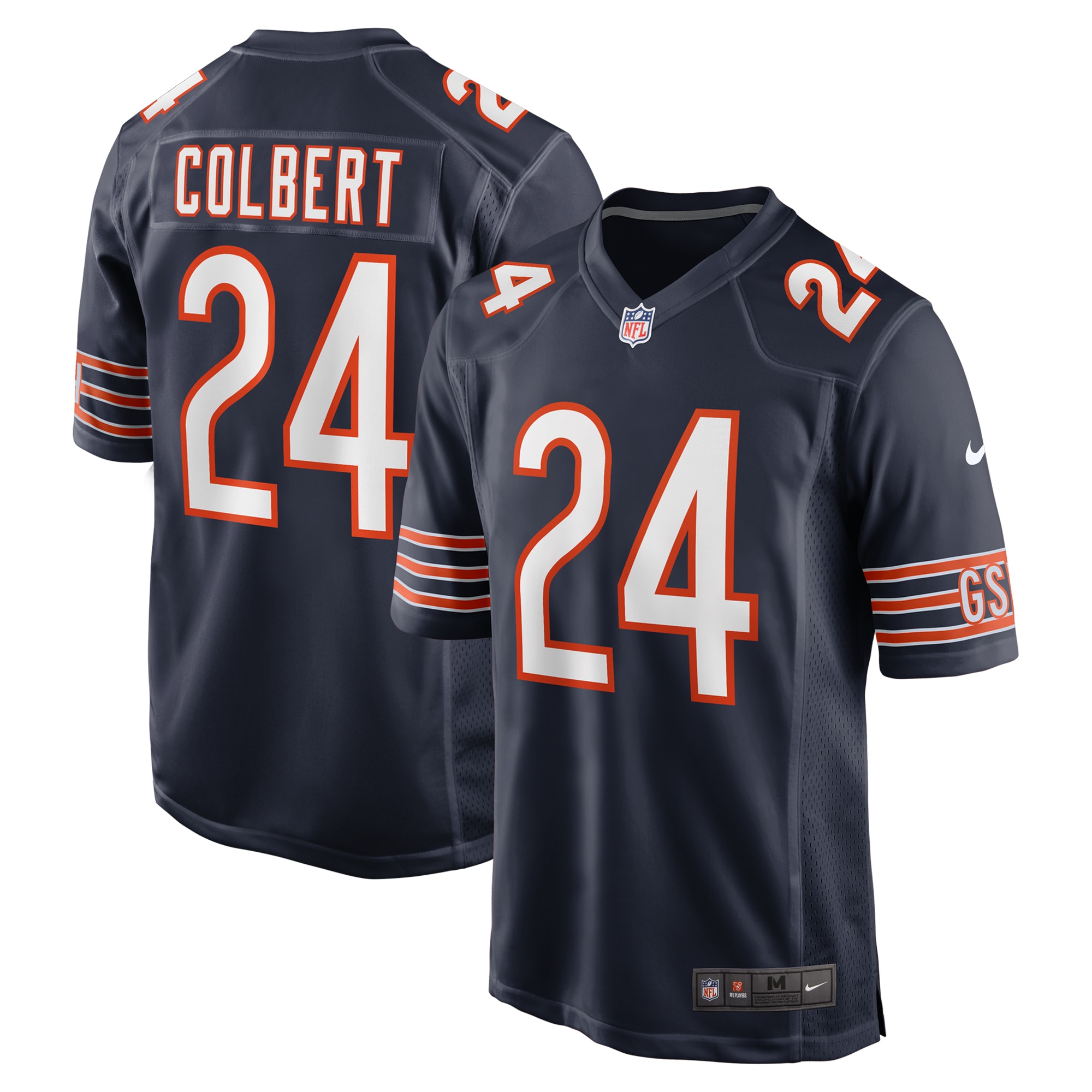 Men's Chicago Bears Adrian Colbert Navy Team Game Jersey JS5275 Saliibo