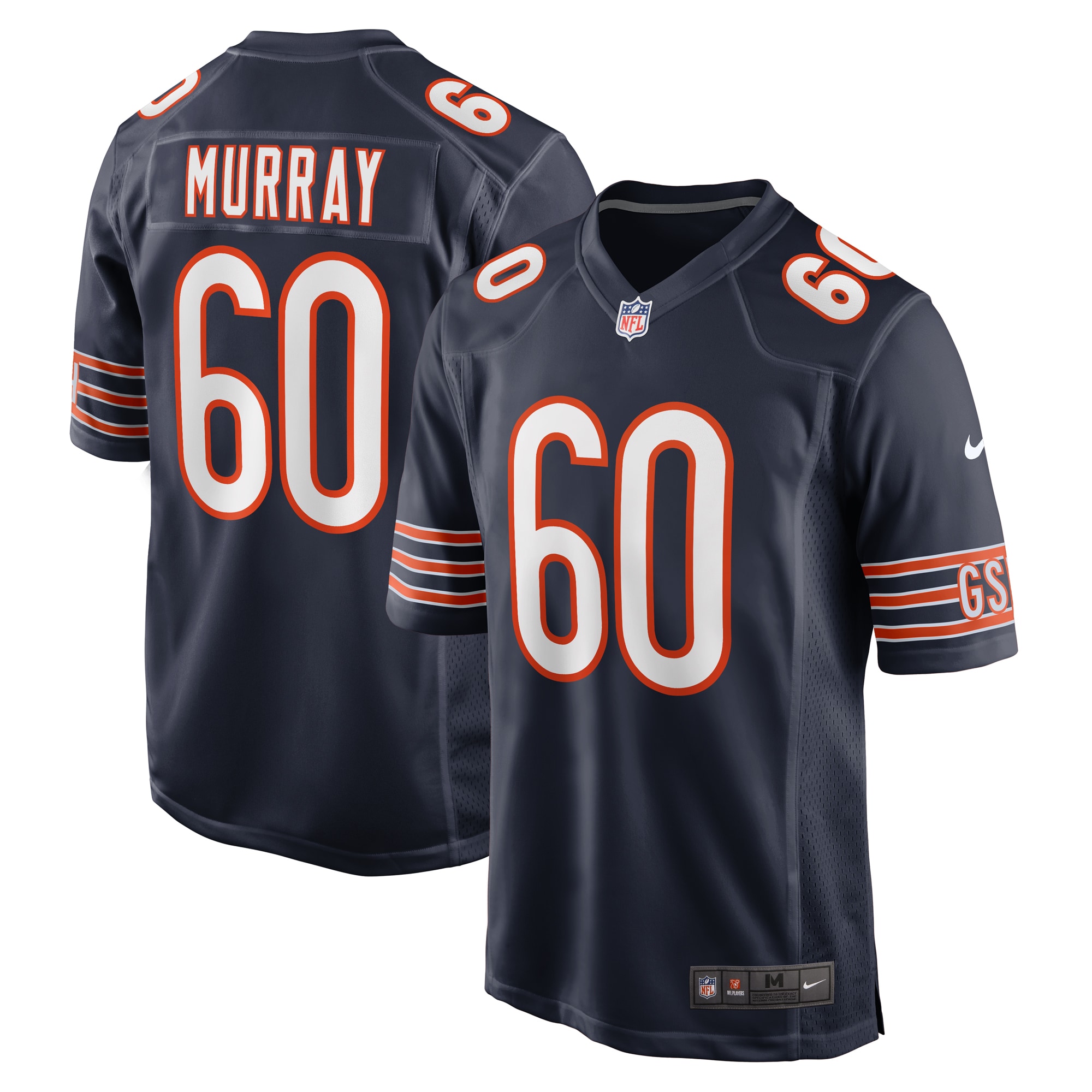 Men's Chicago Bears Bill Murray Navy Team Game Jersey JS7229 Saliibo