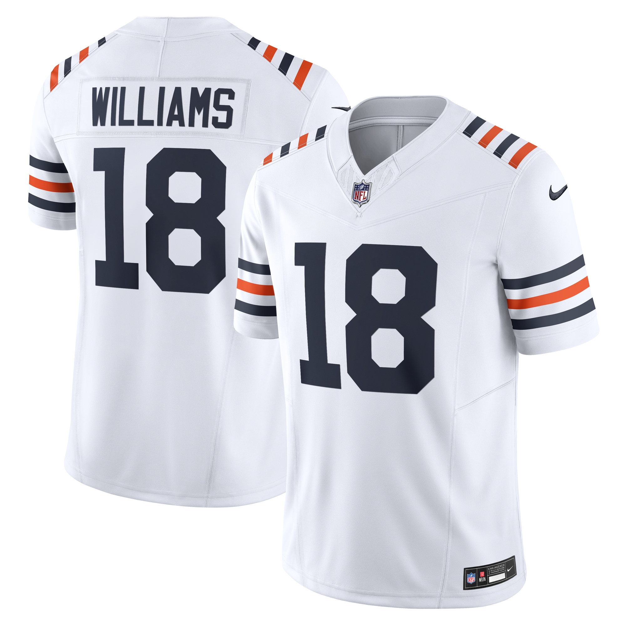 Men's Chicago Bears Caleb Williams White Vapor F.U.S.E. Limited Jersey JS2545 Saliibo