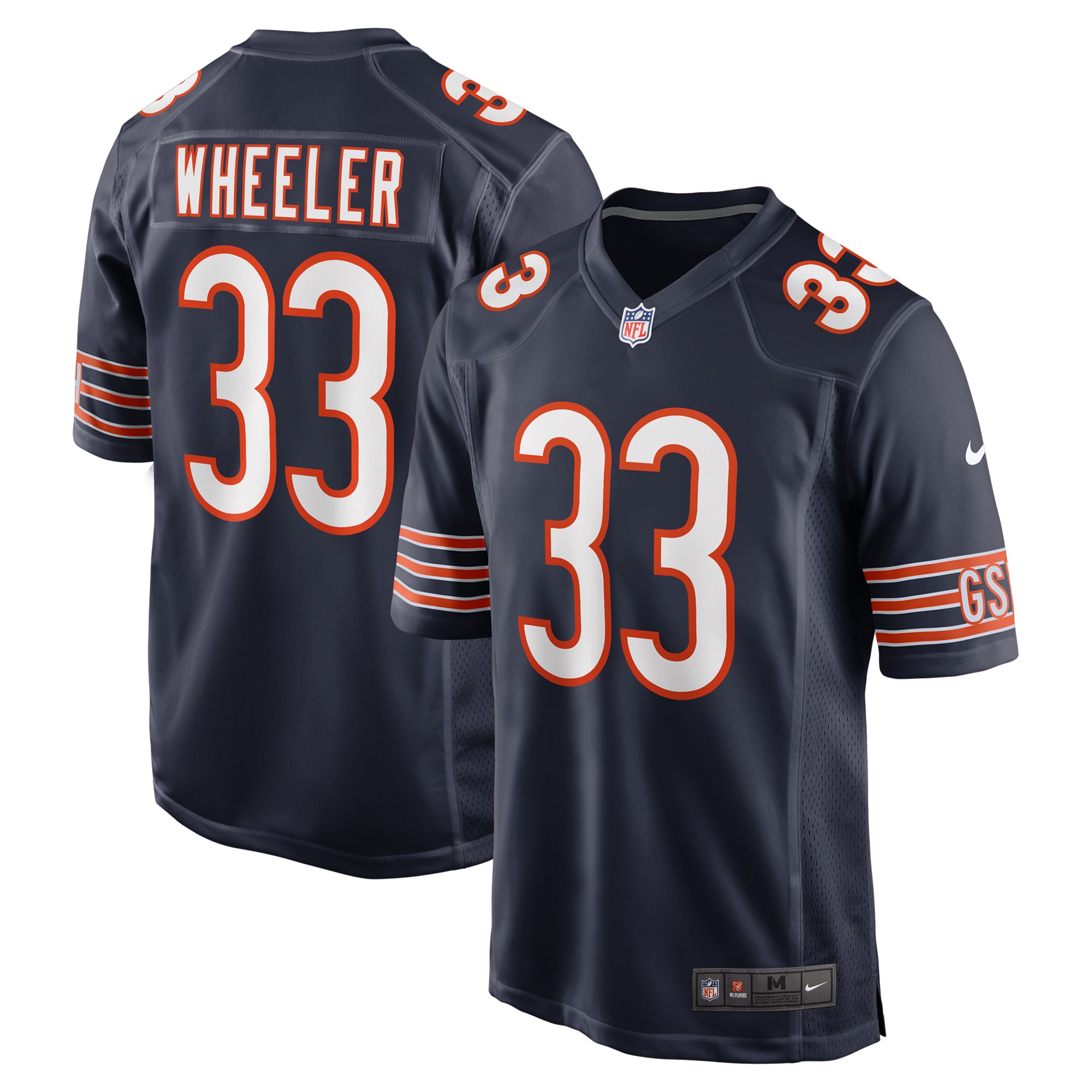 Men's Chicago Bears Ian Wheeler Navy Game Jersey JS4071 Saliibo