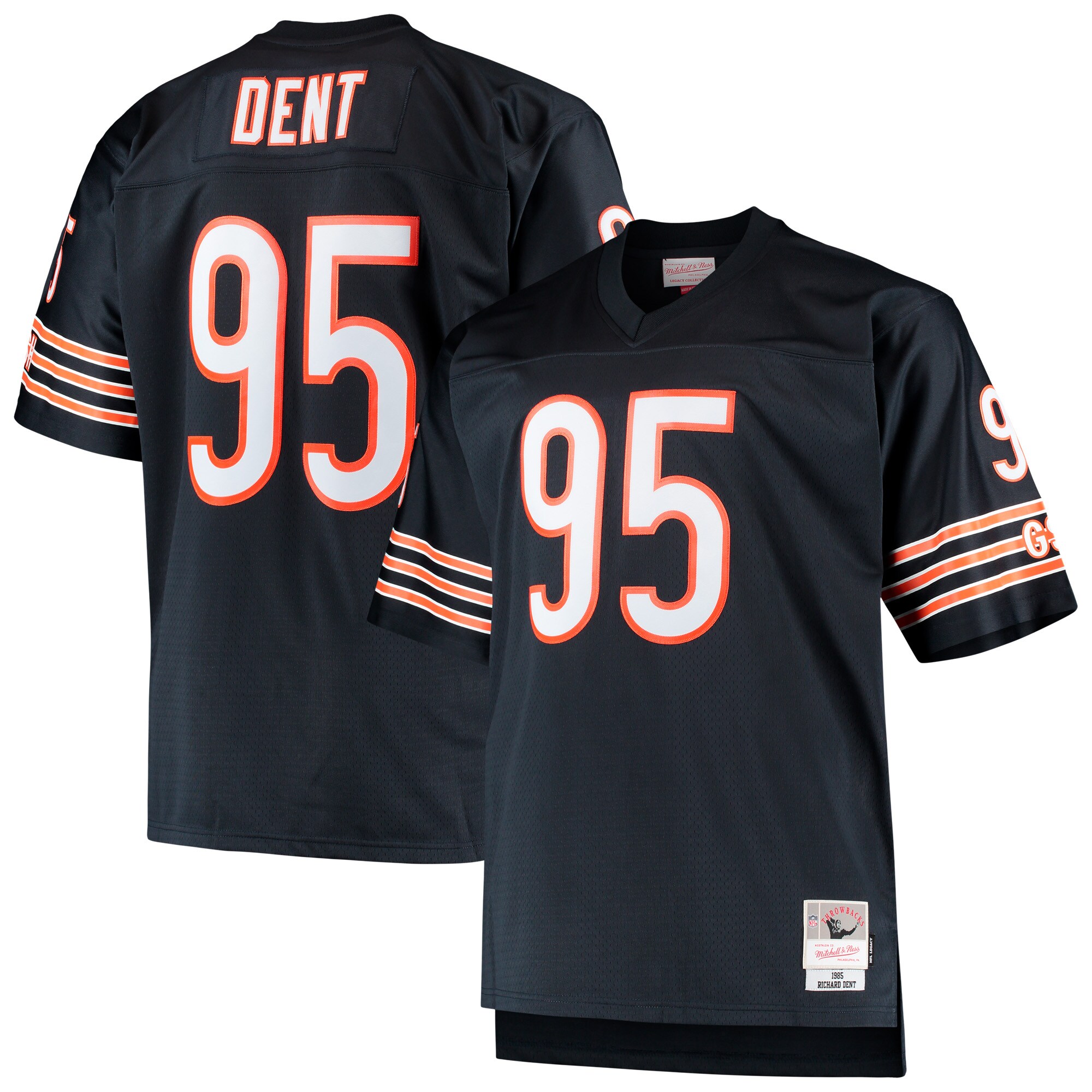 Men's Chicago Bears Richard Dent Mitchell & Ness Navy Big & Tall 1985 Retired Player Jersey JS7513 Saliibo