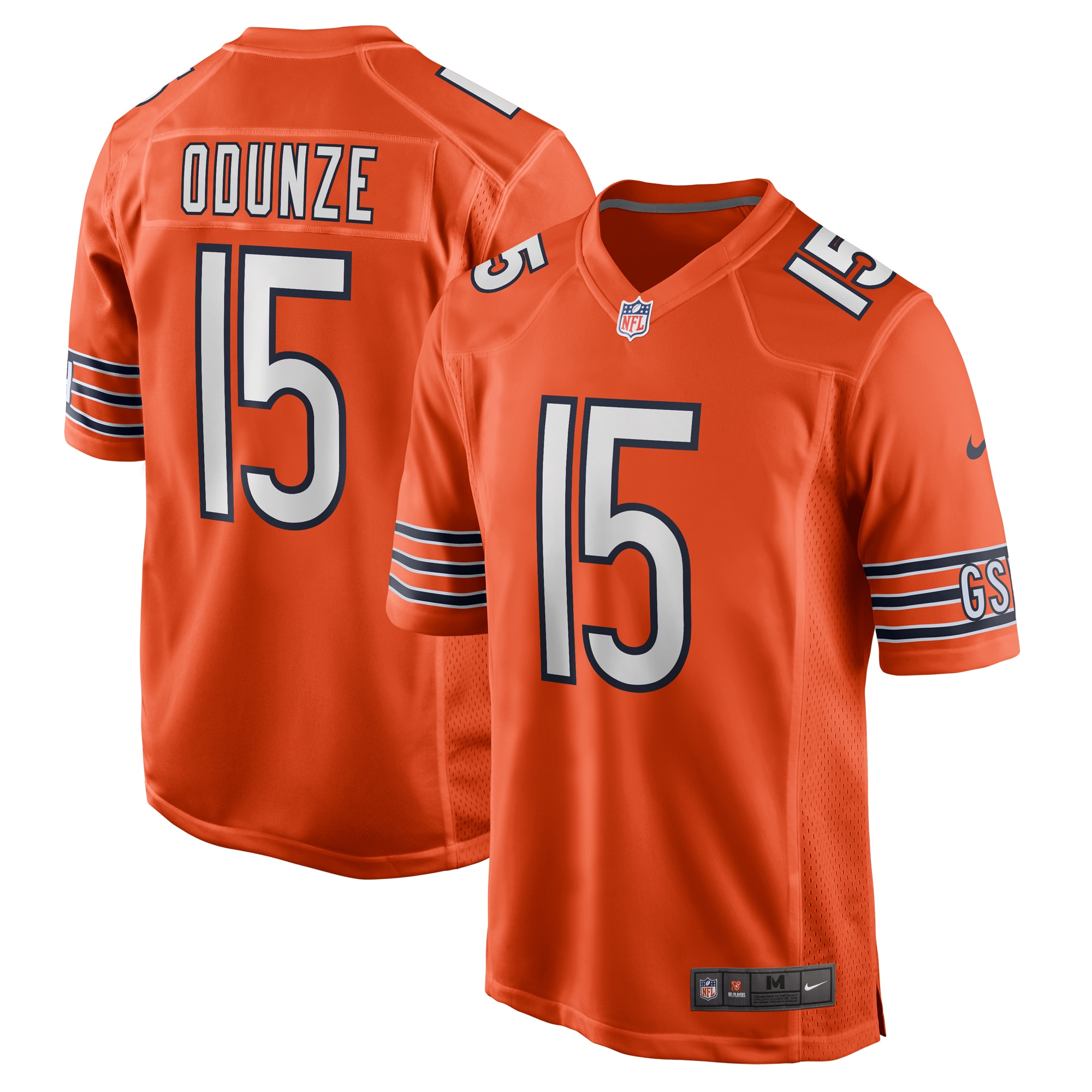 Men's Chicago Bears Rome Odunze Orange Alternate Game Jersey JS4462 Saliibo