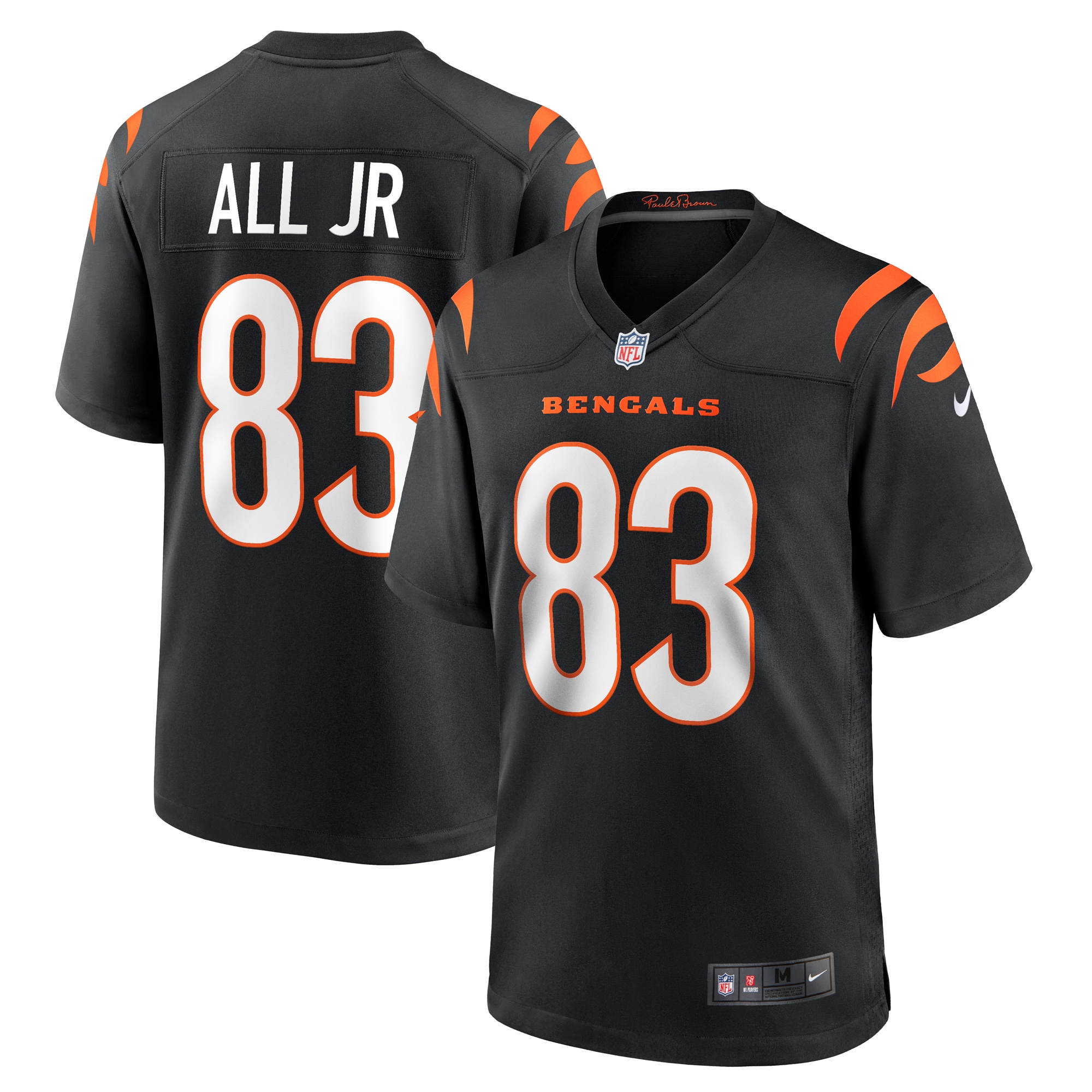 Men's Cincinnati Bengals Erick All Jr. Black Team Game Jersey JS6365 Saliibo