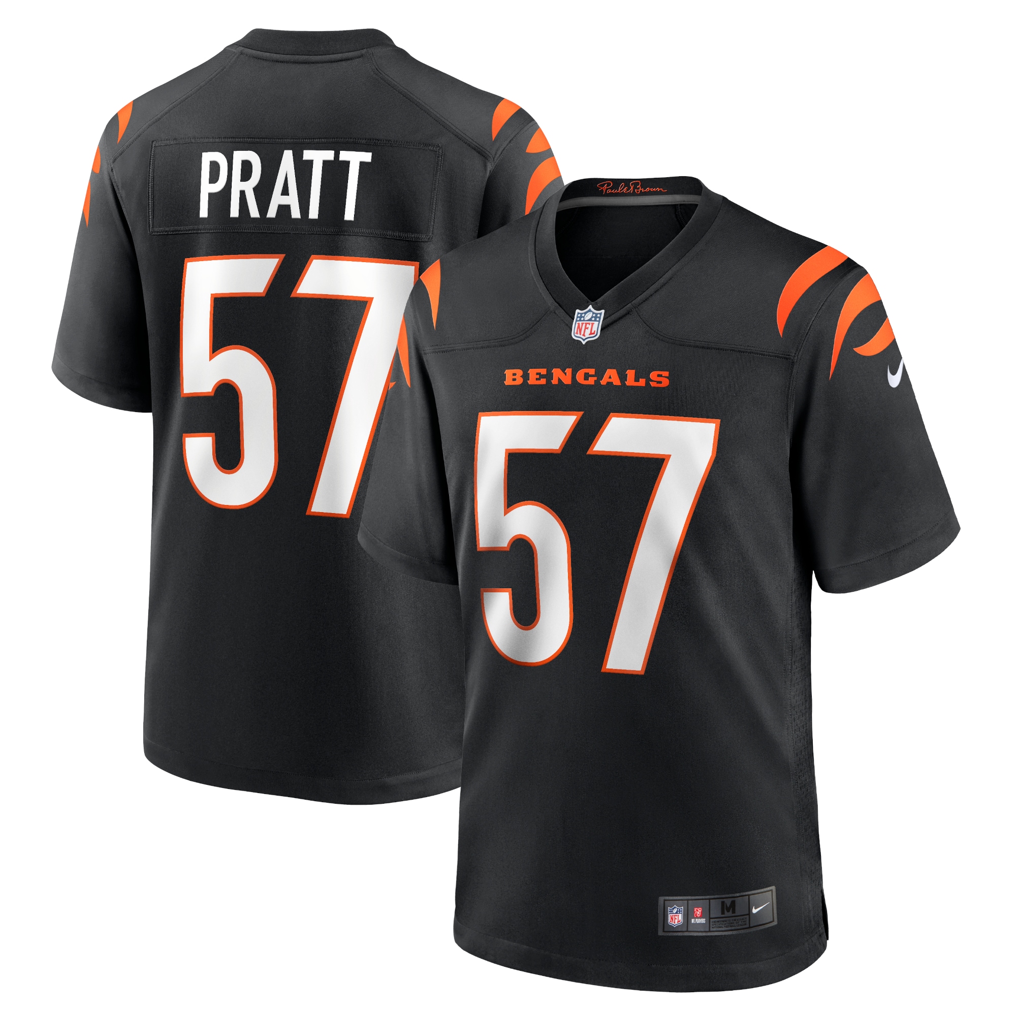 Men's Cincinnati Bengals Germaine Pratt Black Game Jersey JS2390 Saliibo