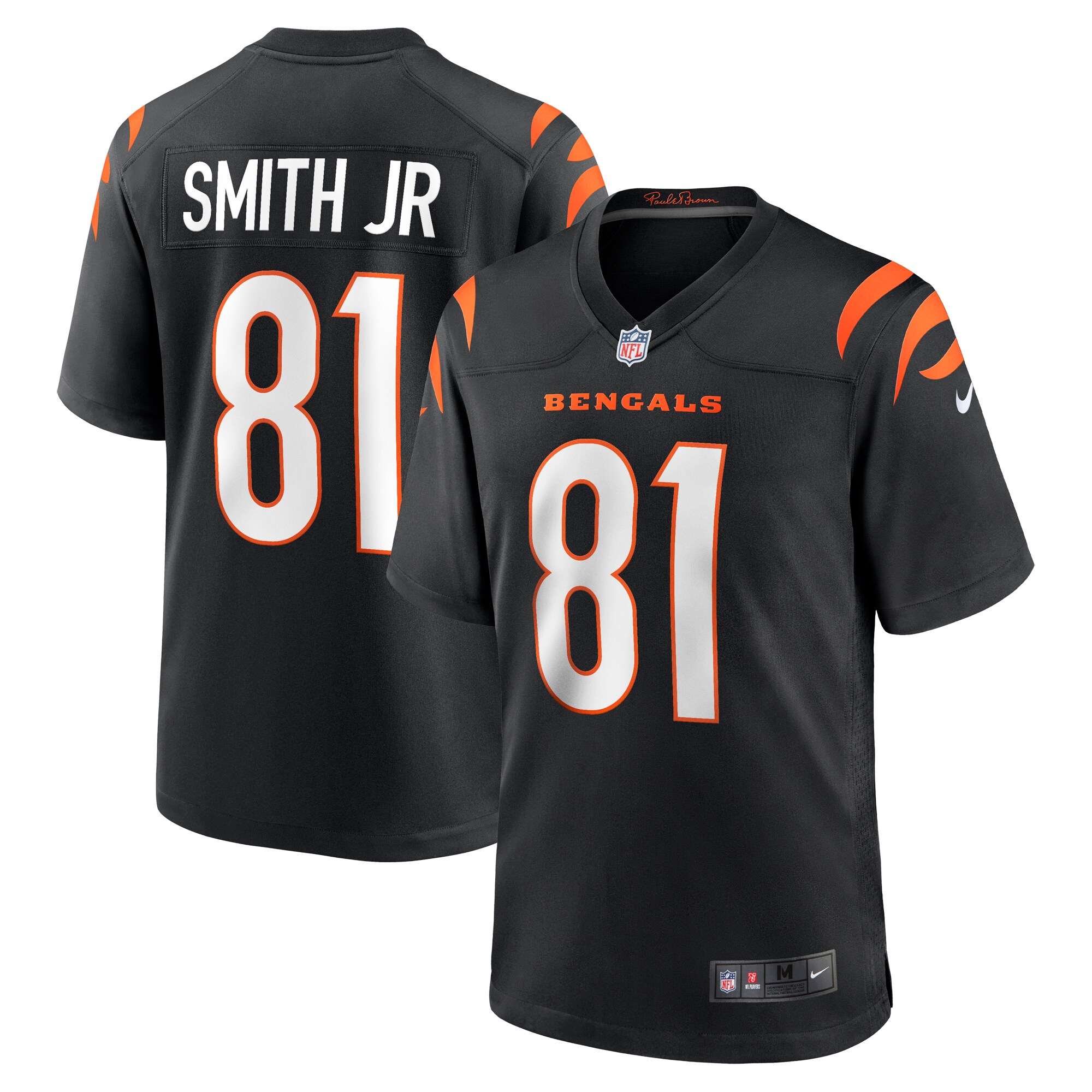 Men's Cincinnati Bengals Irv Smith Jr. Black Game Jersey JS9222 Saliibo