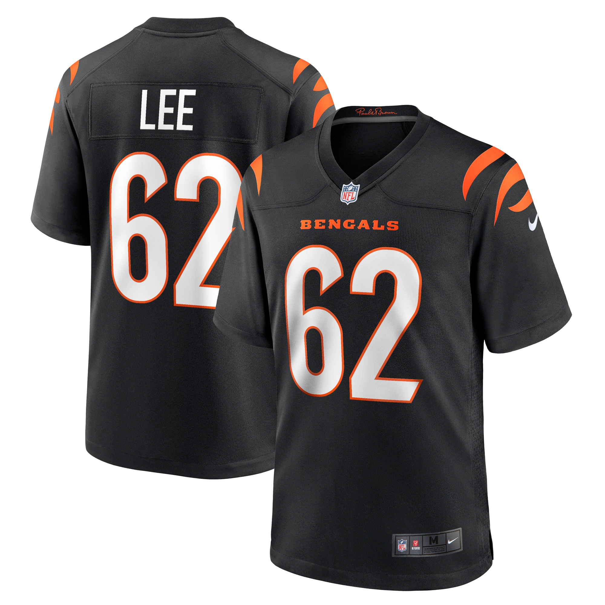 Men's Cincinnati Bengals Matt Lee Black Game Jersey JS4158 Saliibo