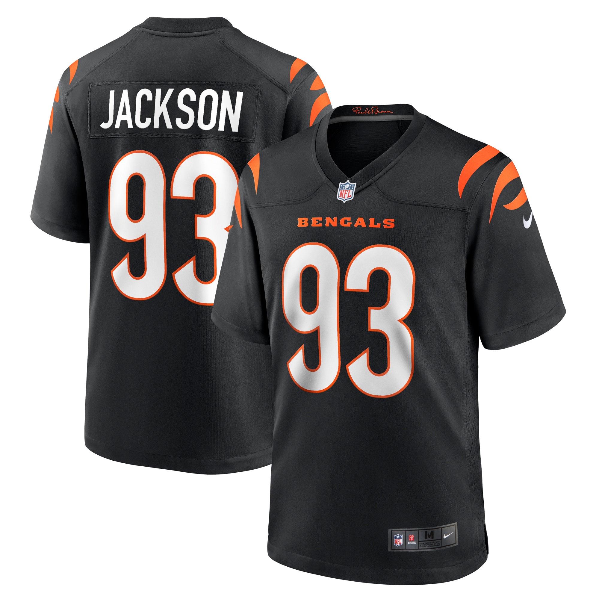Men's Cincinnati Bengals McKinnley Jackson Black Game Jersey JS3495 Saliibo