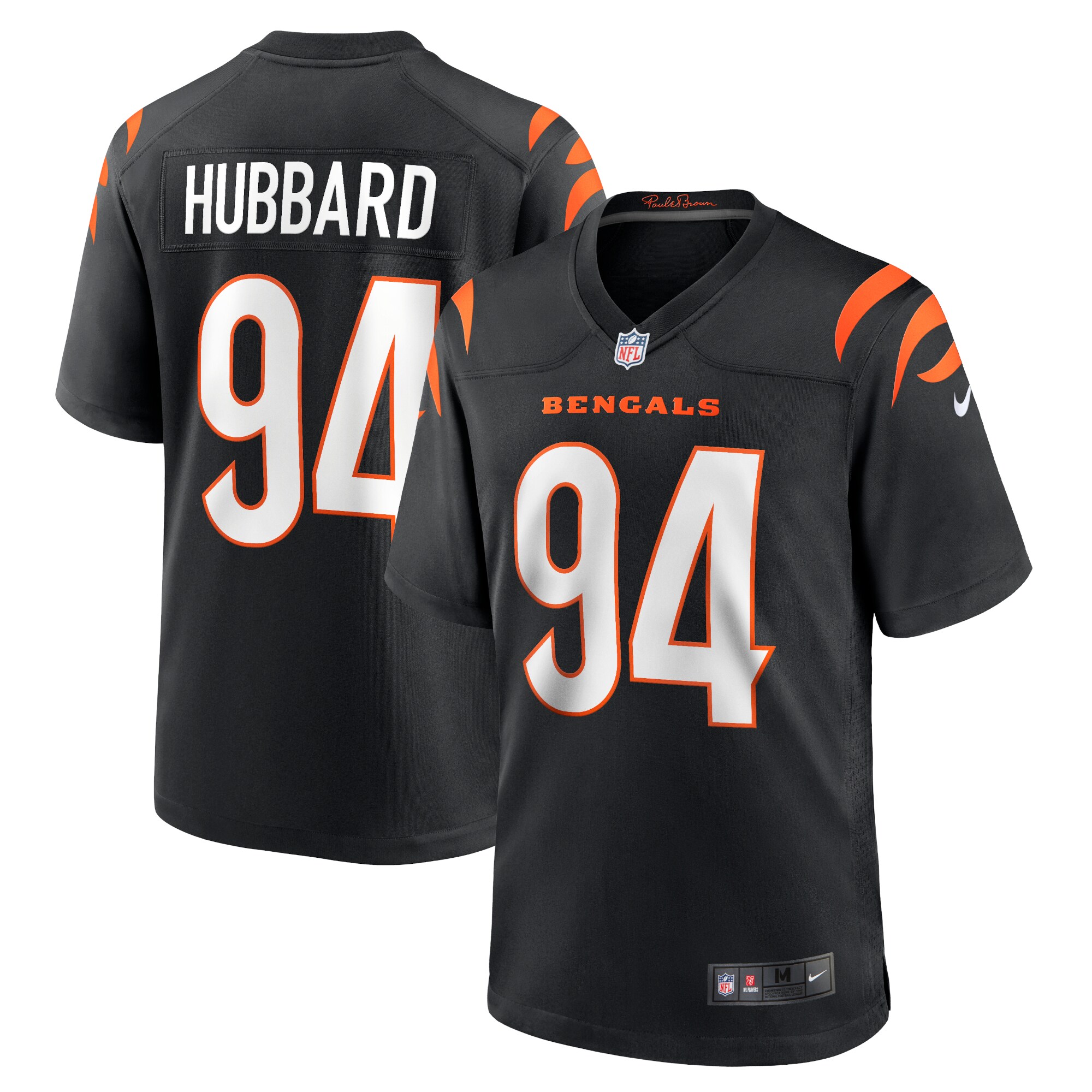 Men's Cincinnati Bengals Sam Hubbard Black Player Game Jersey JS8852 Saliibo