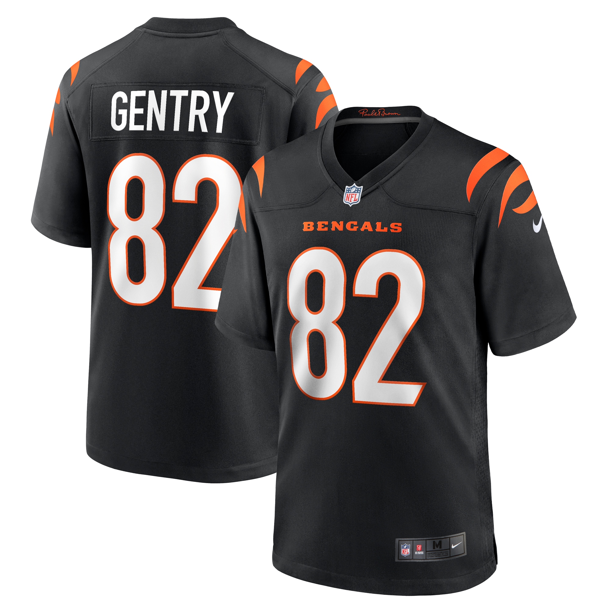 Men's Cincinnati Bengals Zach Gentry Black Game Jersey JS2205 Saliibo