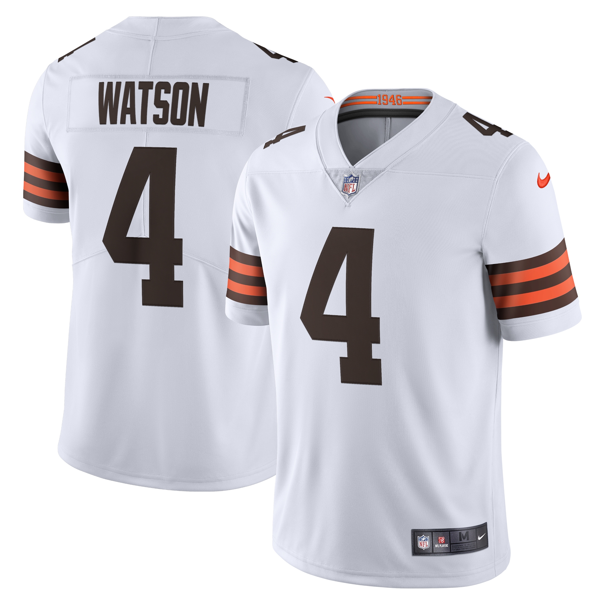 Men's Cleveland Browns Deshaun Watson White 2020 Vapor Limited Jersey JS2480 Saliibo