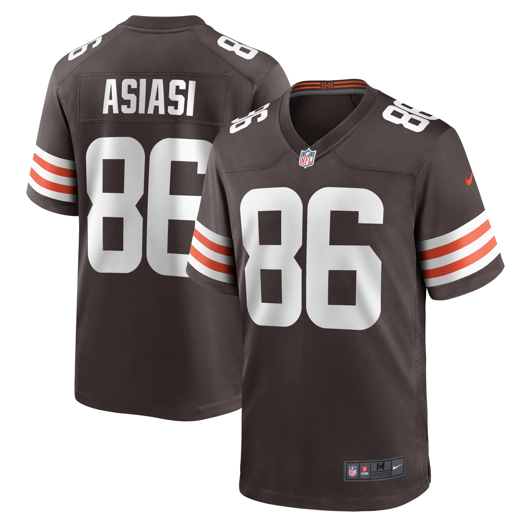 Men's Cleveland Browns Devin Asiasi Brown Game Jersey JS7541 Saliibo