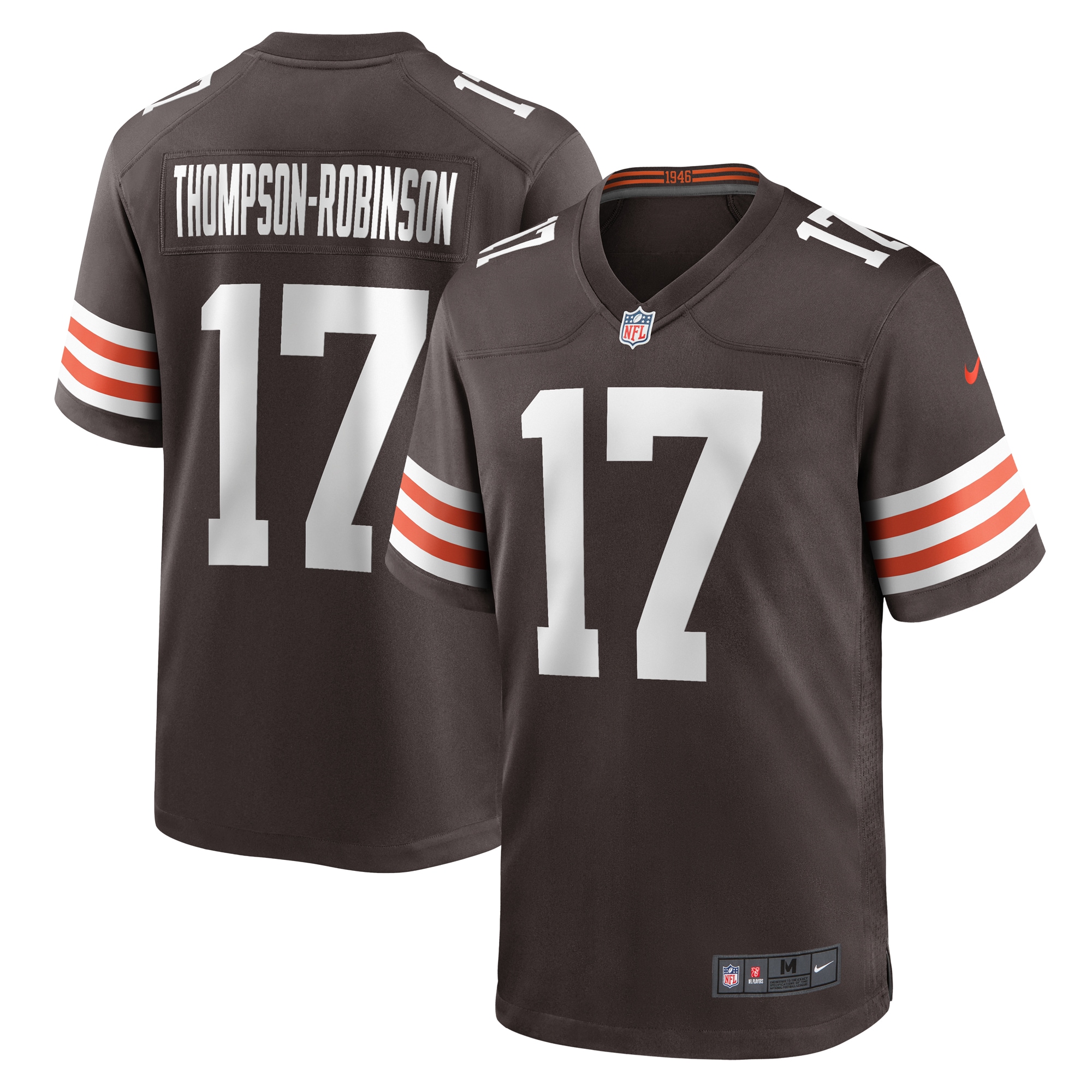 Men's Cleveland Browns Dorian Thompson-Robinson Brown Team Game Jersey JS9834 Saliibo