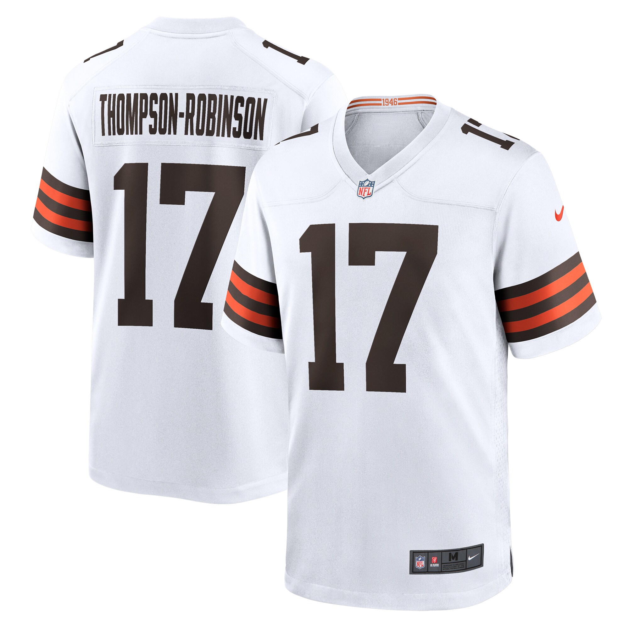 Men's Cleveland Browns Dorian Thompson-Robinson White Game Jersey JS9109 Saliibo