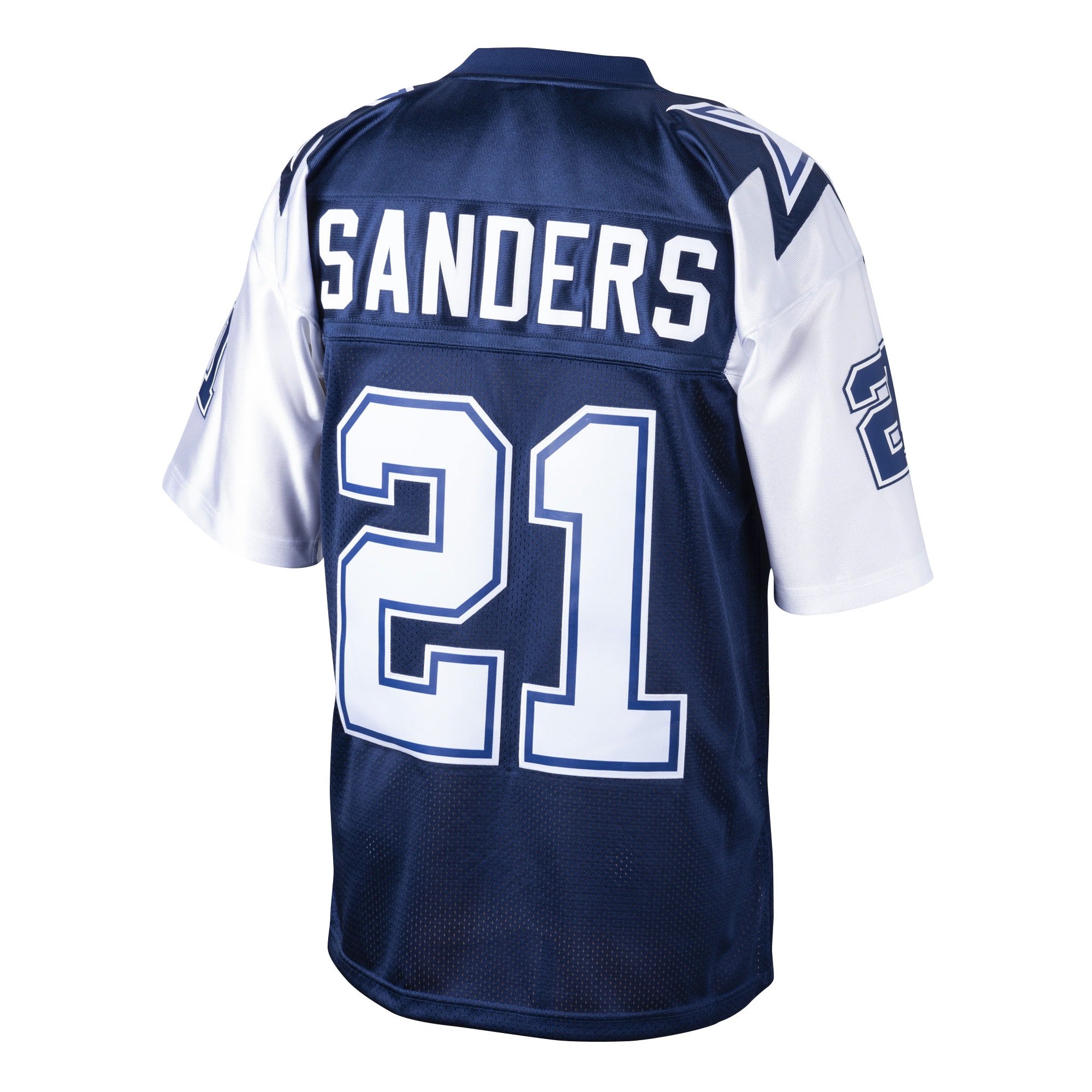 Men's Dallas Cowboys 1995 Deion Sanders Mitchell & Ness Navy Throwback Retired Player Jersey JS3073 Saliibo - Image 3