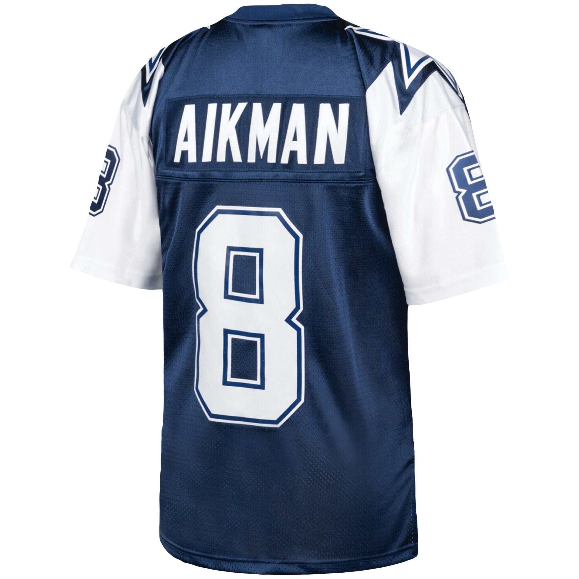 Men's Dallas Cowboys 1995 Troy Aikman Mitchell & Ness Navy Throwback Retired Player Jersey JS8285 Saliibo - Image 3