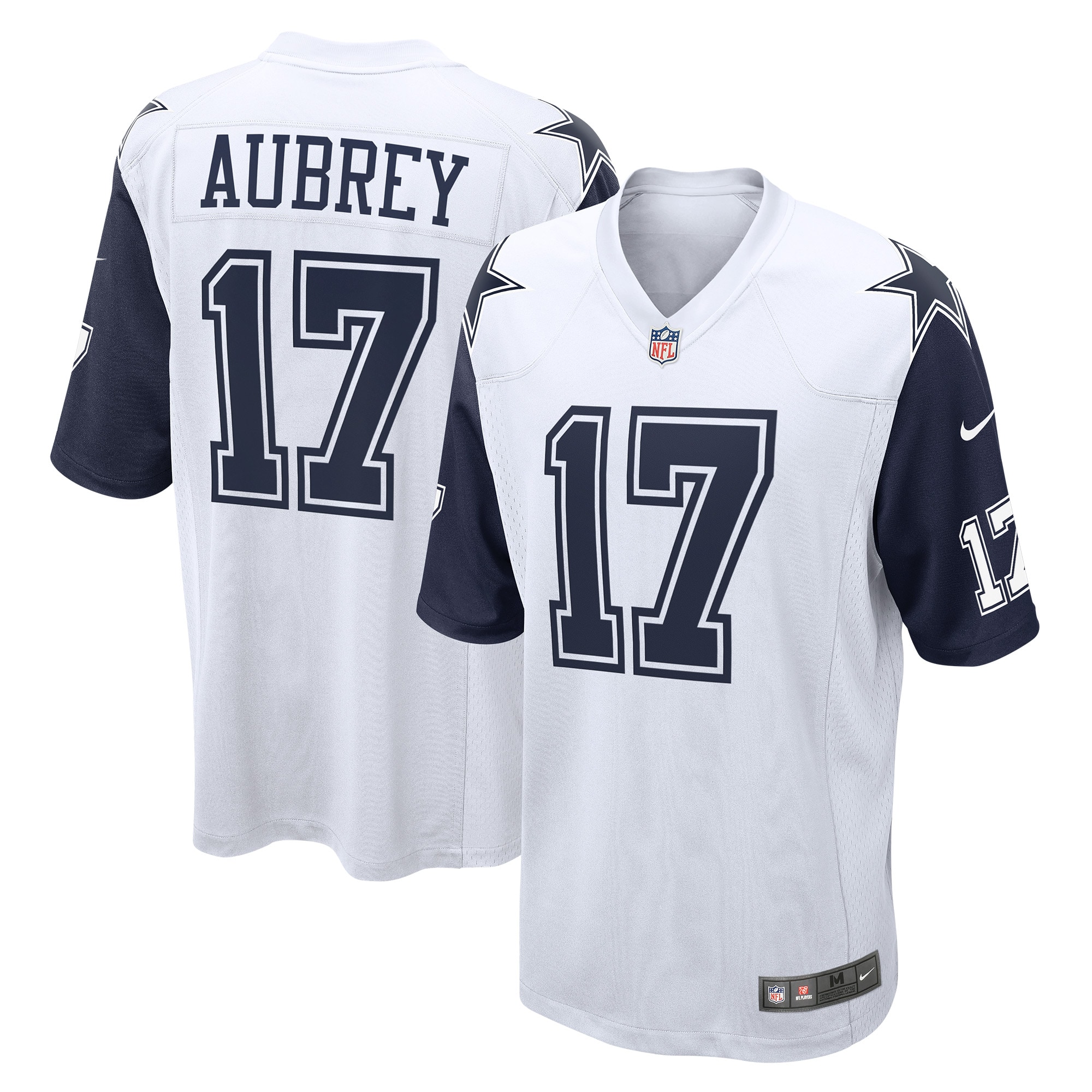 Men's Dallas Cowboys Brandon Aubrey White Alternate Game Jersey JS3748 Saliibo