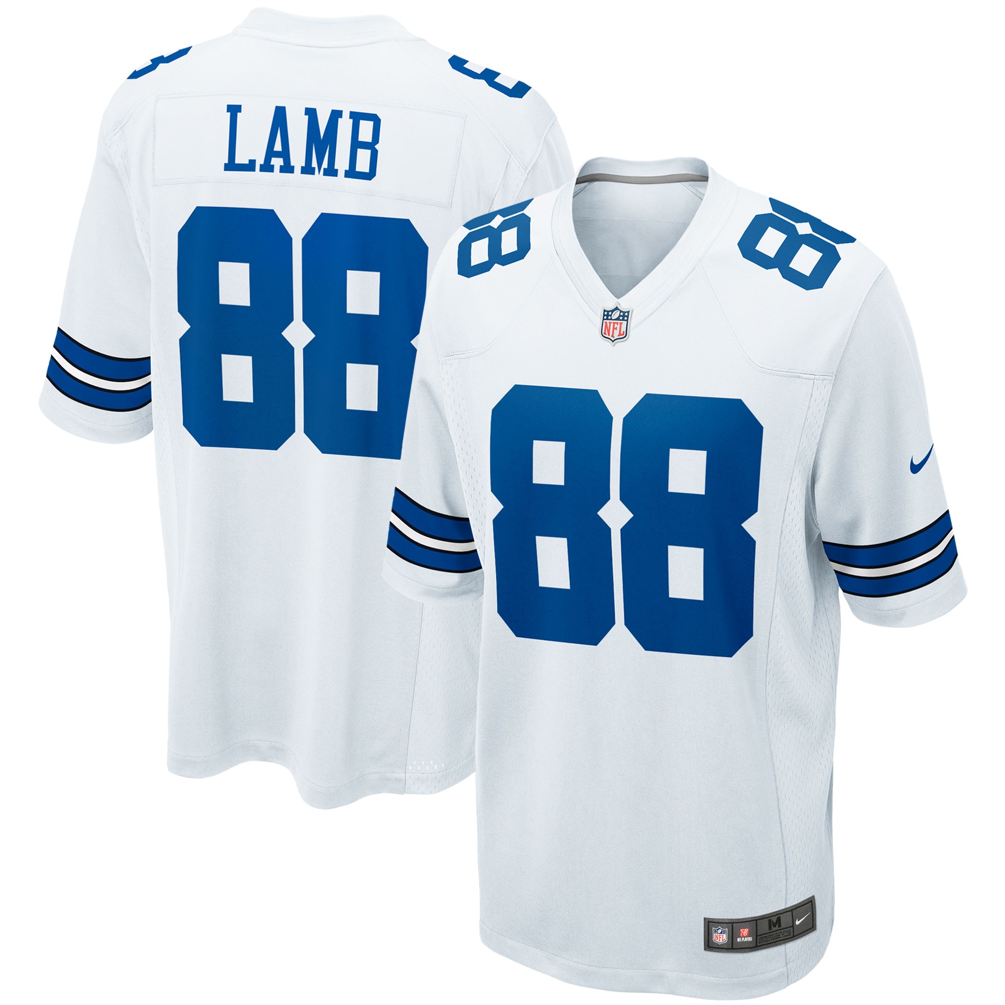 Men's Dallas Cowboys CeeDee Lamb White Game Team Jersey JS3350 Saliibo