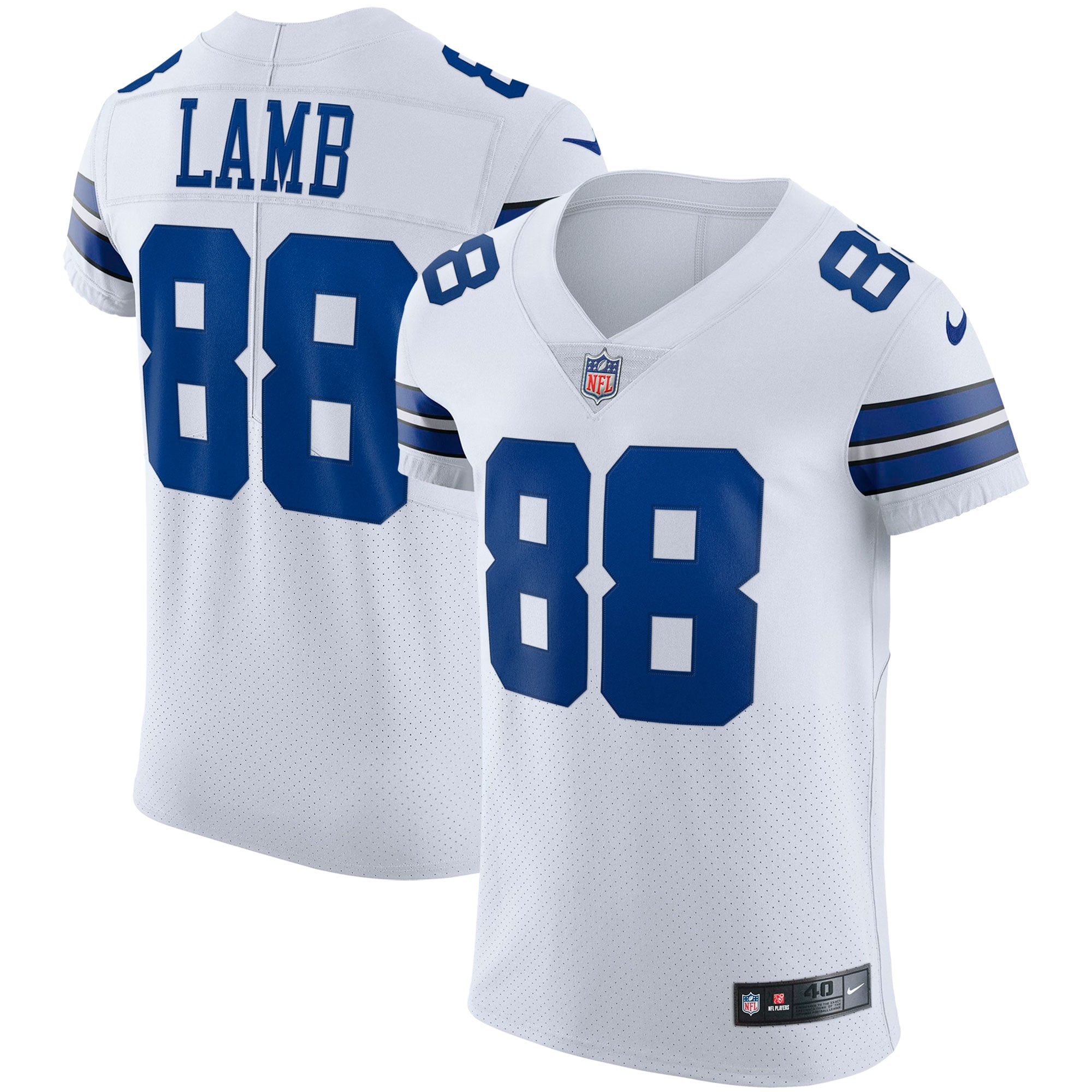 Men's Dallas Cowboys CeeDee Lamb White Vapor Elite Jersey JS3352 Saliibo