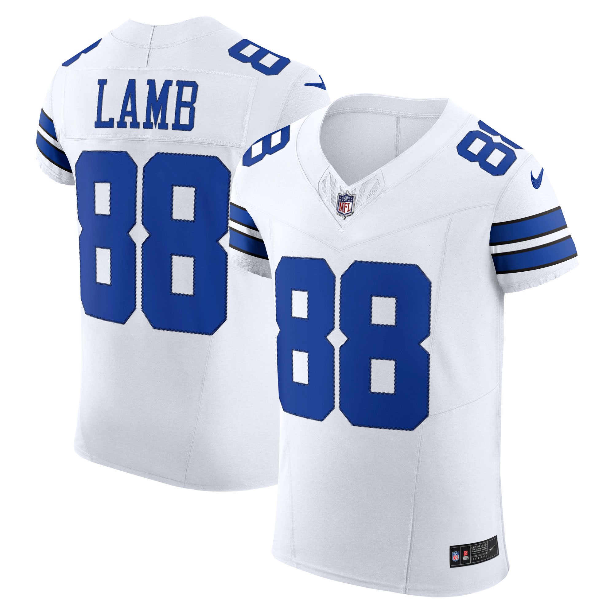 Men's Dallas Cowboys CeeDee Lamb White Vapor F.U.S.E. Elite Jersey JS6625 Saliibo