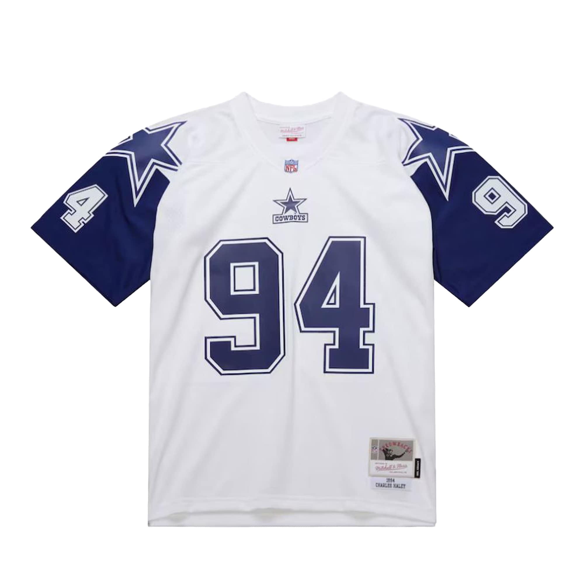 Men's Dallas Cowboys Charles Haley Mitchell & Ness White 1994 Alternate Legacy Jersey JS2023 Saliibo