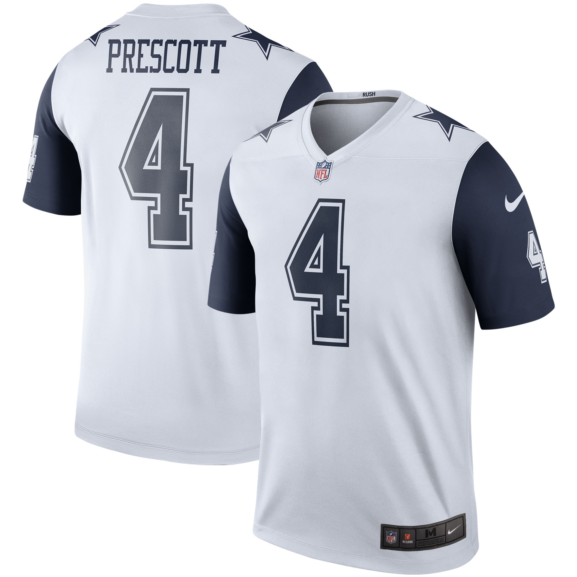 Men's Dallas Cowboys Dak Prescott White Alternate Legend Player Performance Top JS9308 Saliibo