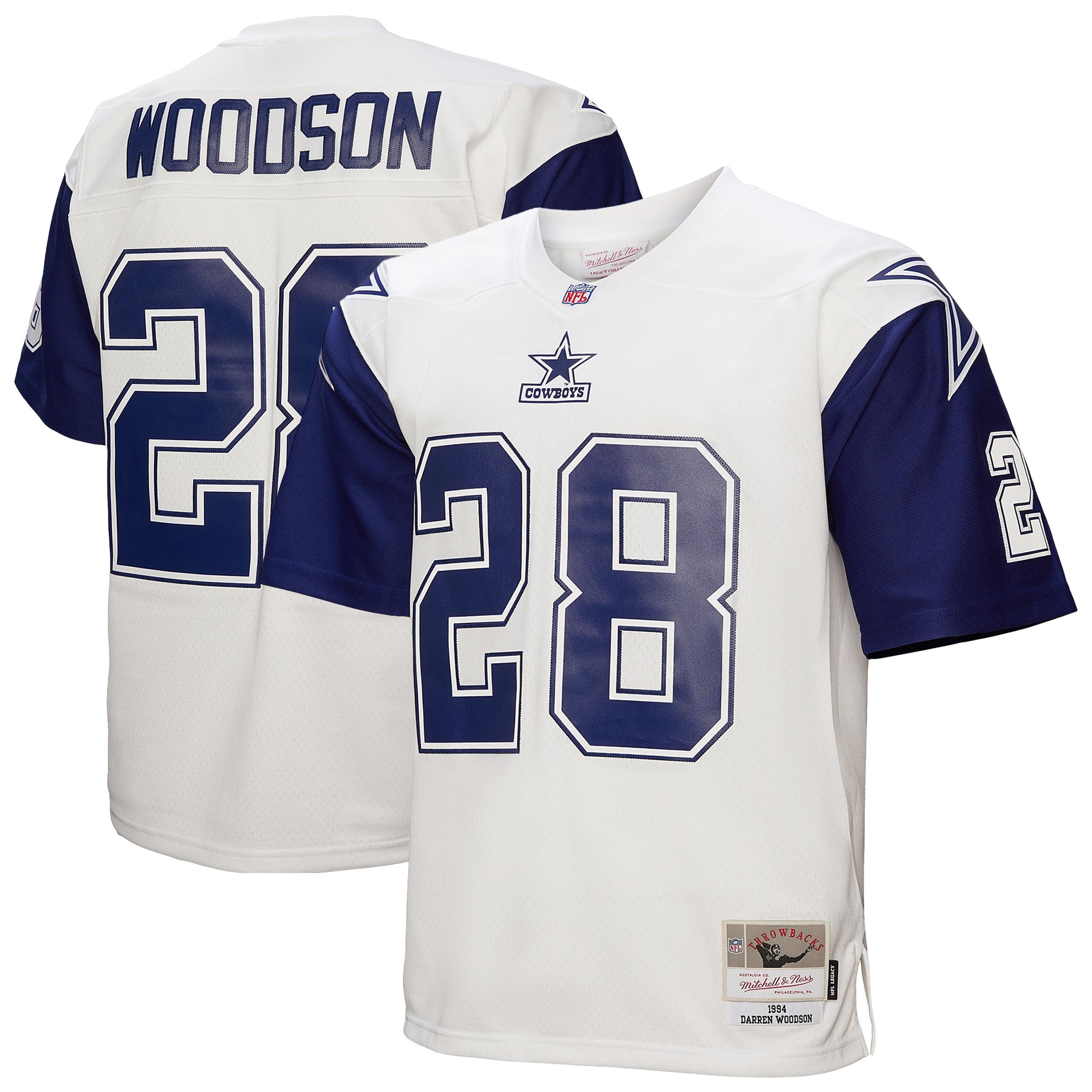 Men's Dallas Cowboys Darren Woodson Mitchell & Ness White 1994 Alternate Legacy Jersey JS8473 Saliibo