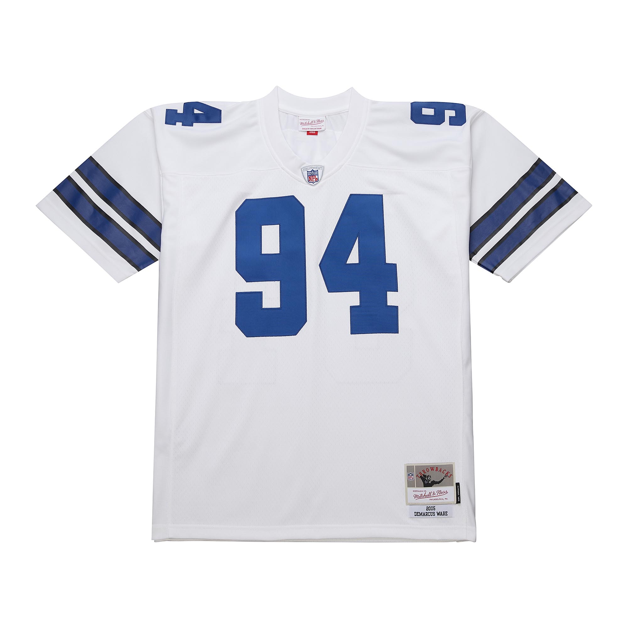 Men's Dallas Cowboys DeMarcus Ware Mitchell & Ness White 2005 Legacy Jersey JS4409 Saliibo