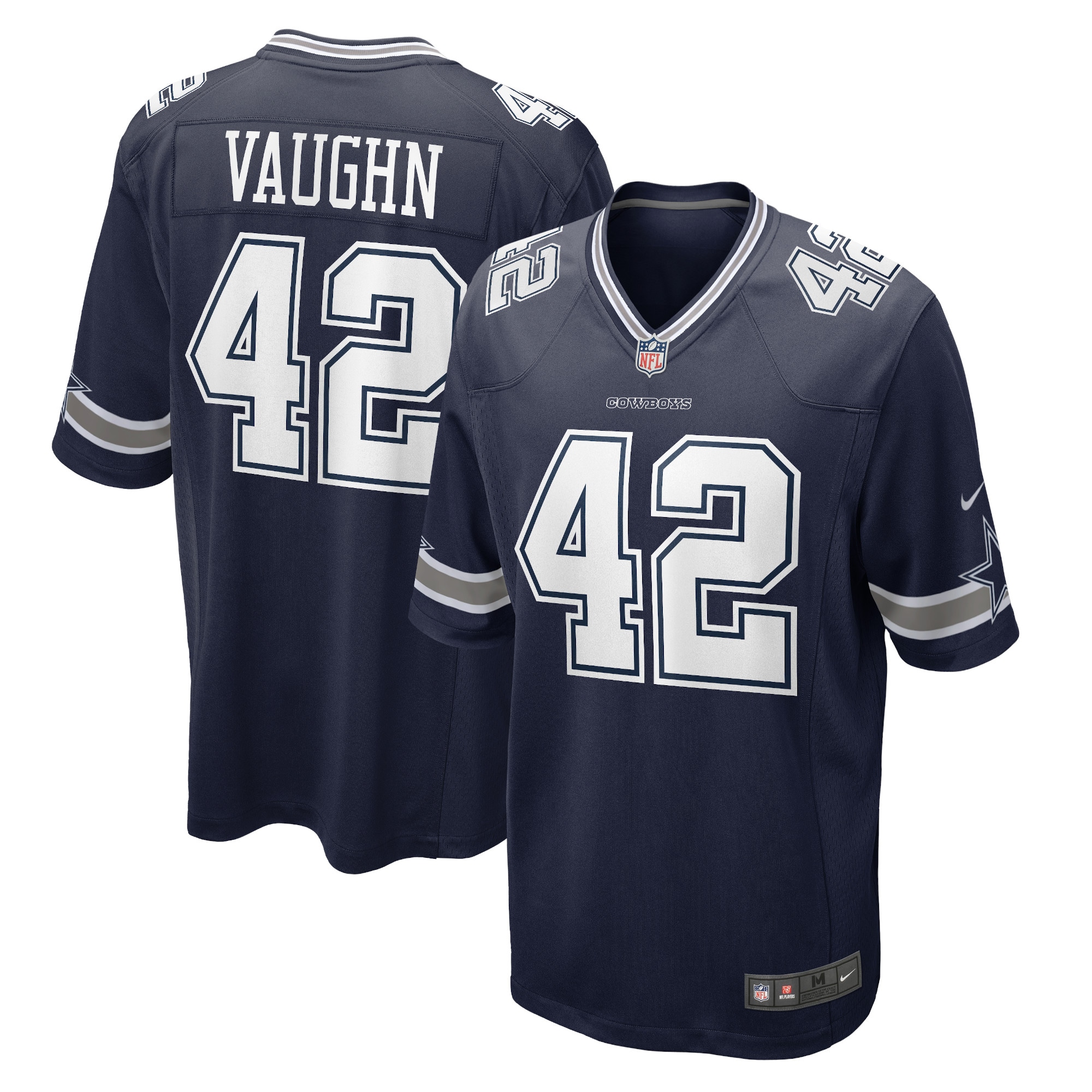 Men's Dallas Cowboys Deuce Vaughn Navy Game Jersey JS9467 Saliibo