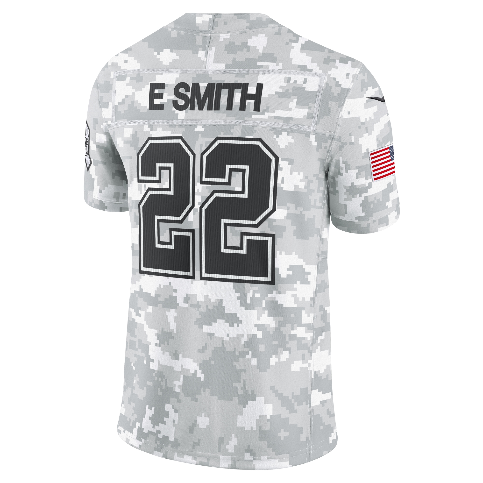 Men's Dallas Cowboys Emmitt Smith Arctic Camo 2024 Salute to Service Retired Player Limited Jersey JS3958 Saliibo - Image 3