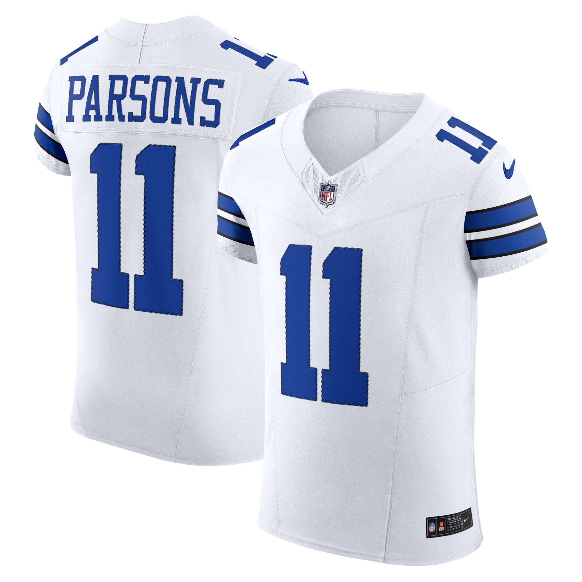 Men's Dallas Cowboys Micah Parsons White Vapor F.U.S.E. Elite Jersey JS4474 Saliibo