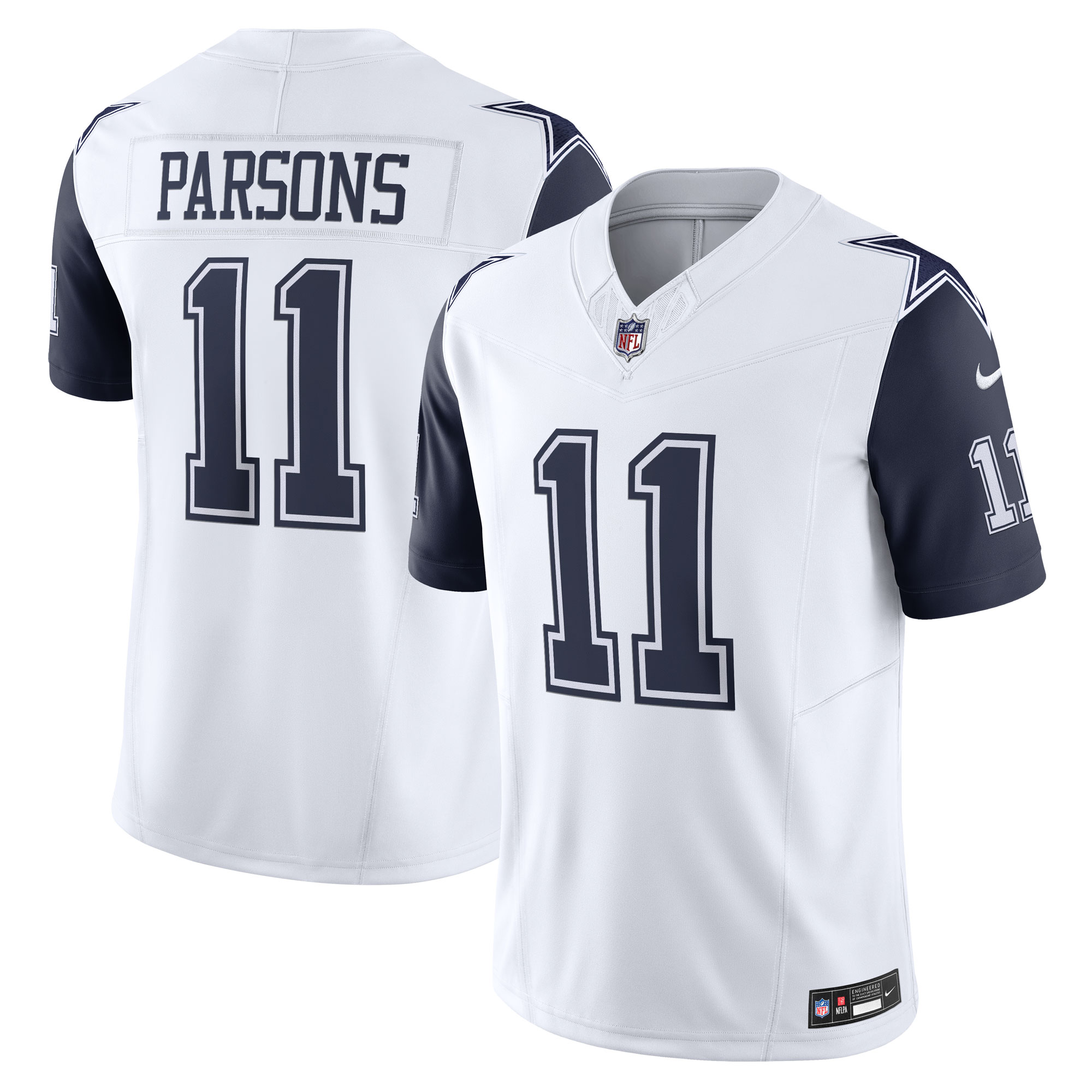 Men's Dallas Cowboys Micah Parsons White Vapor F.U.S.E. Limited Jersey JS4539 Saliibo