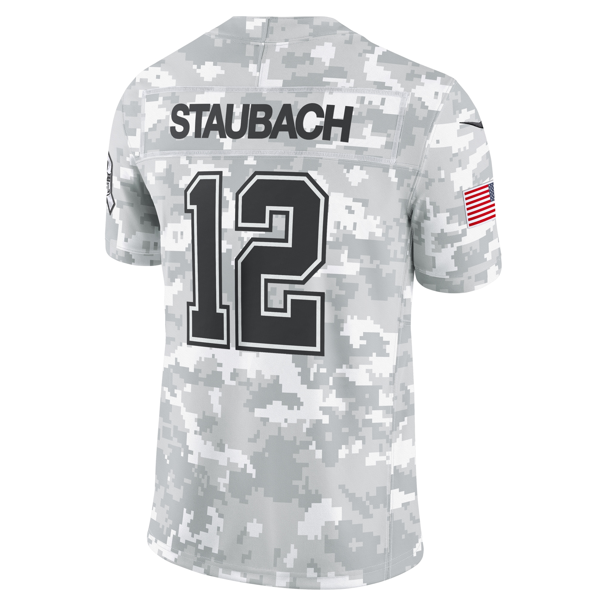 Men's Dallas Cowboys Roger Staubach Arctic Camo 2024 Salute to Service Retired Player Limited Jersey JS5061 Saliibo - Image 3