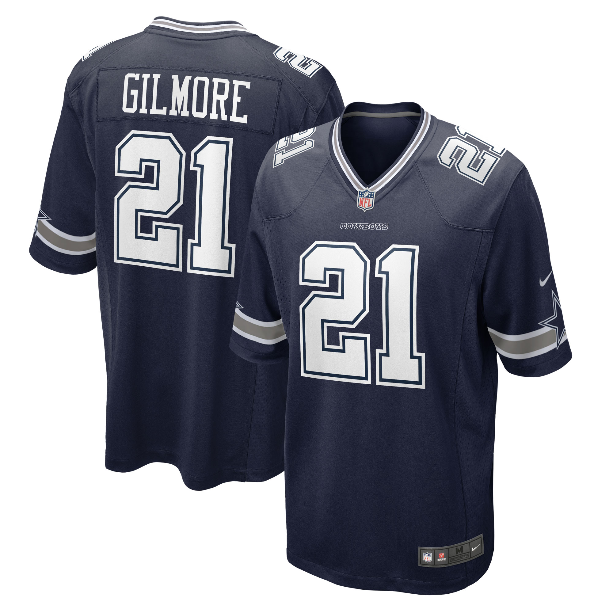 Men's Dallas Cowboys Stephon Gilmore Navy Game Jersey JS8258 Saliibo