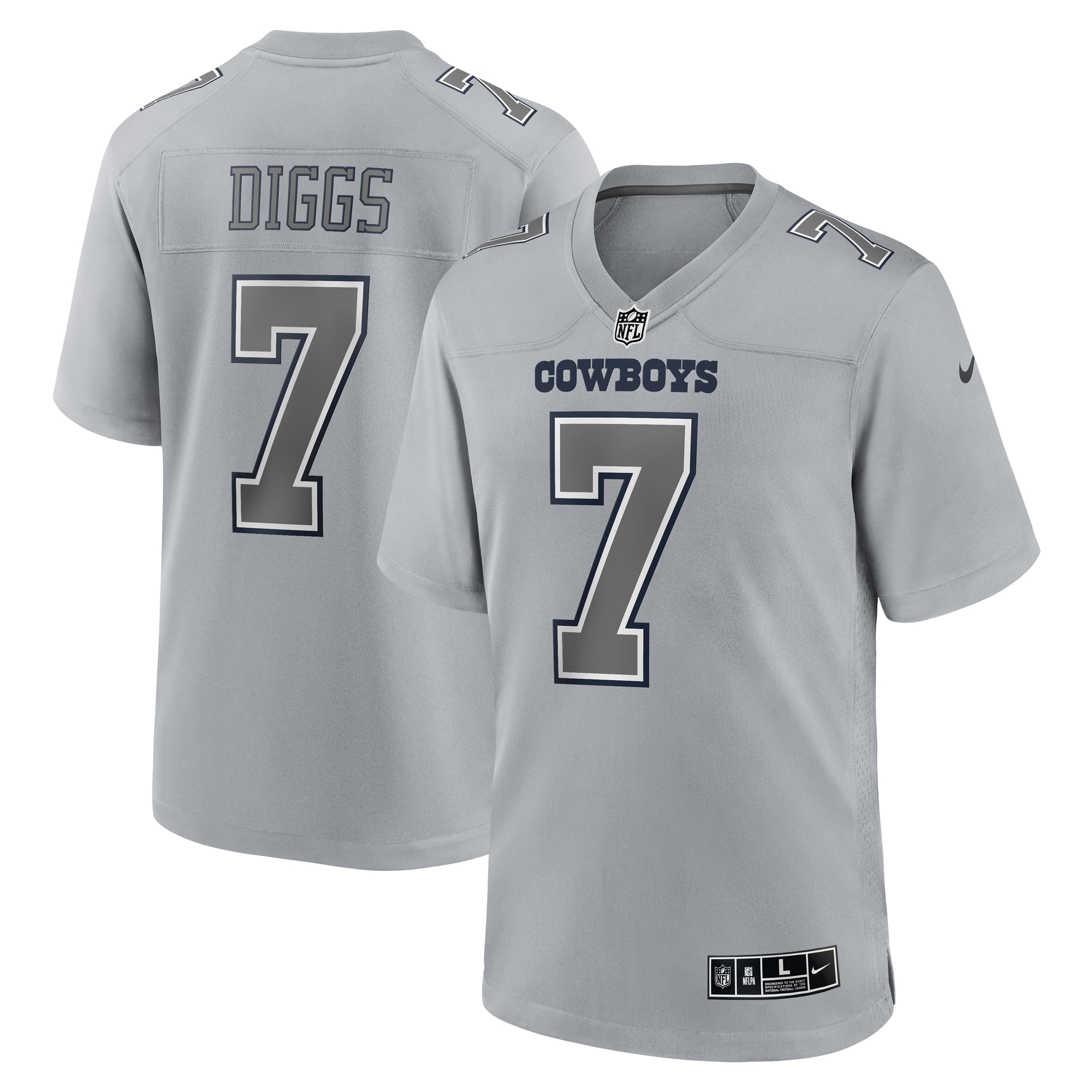 Men's Dallas Cowboys Trevon Diggs Gray Atmosphere Fashion Game Jersey JS5818 Saliibo
