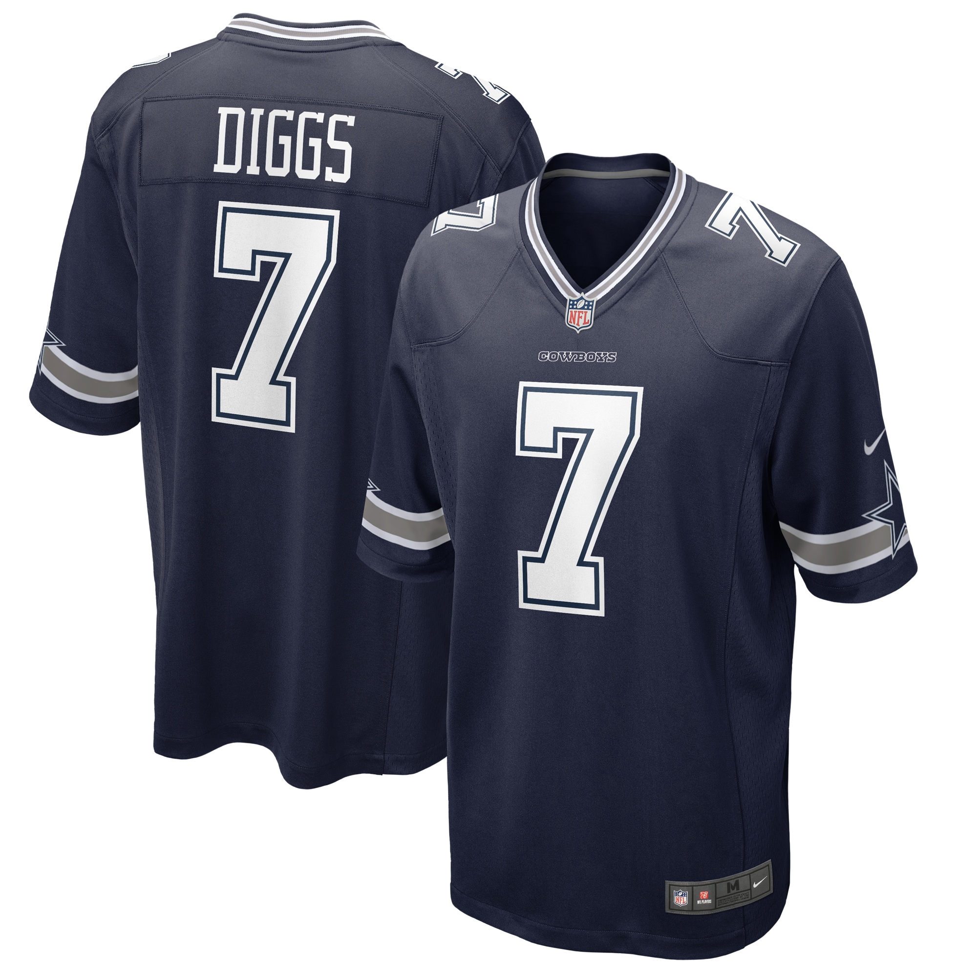 Men's Dallas Cowboys Trevon Diggs Navy Game Jersey JS8320 Saliibo